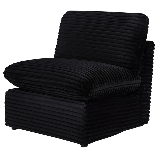 Coaster Furniture Collins 610360AC Modular Armless Chair - Black