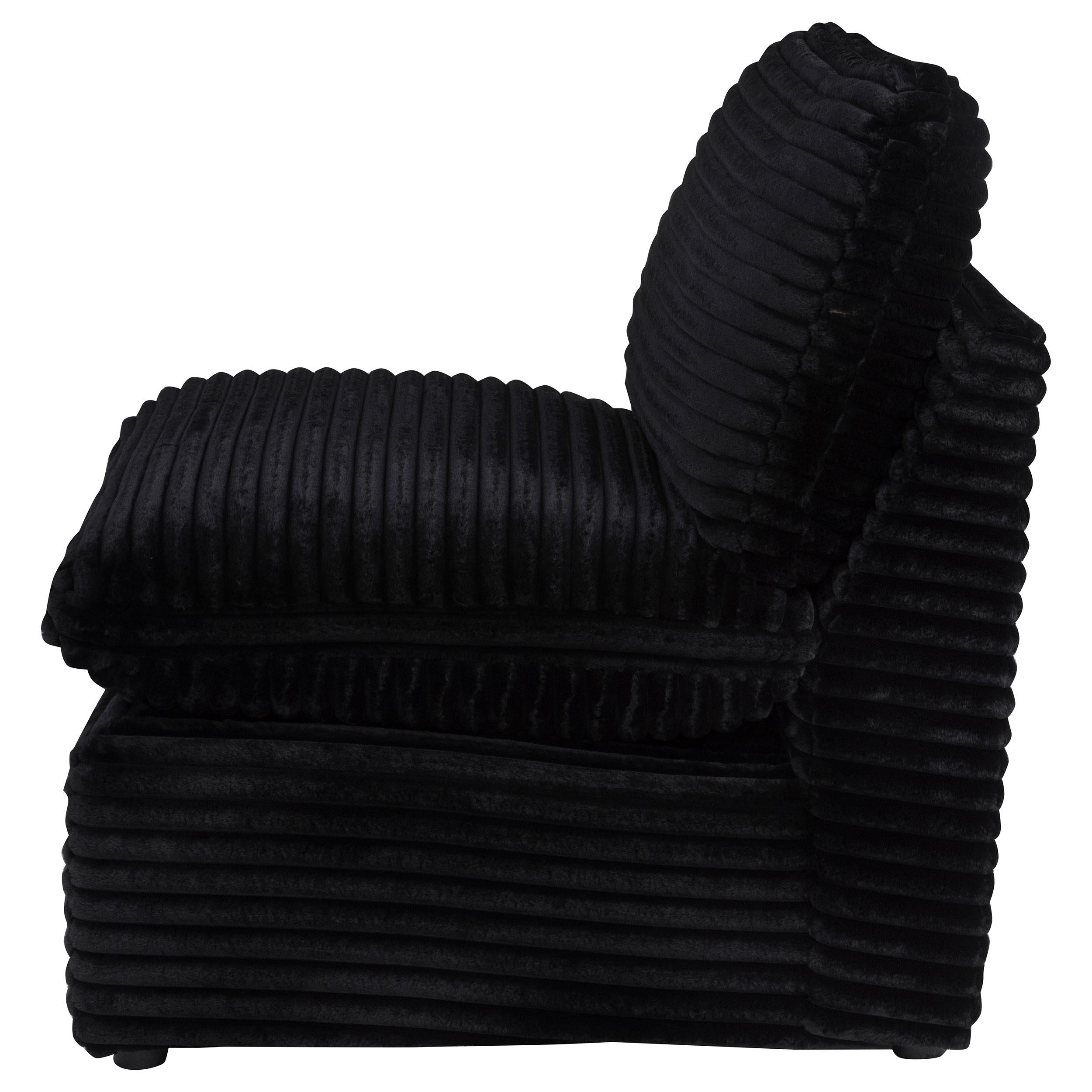  Coaster Furniture Collins 610360AC Modular Armless Chair - Black IMAGE 5