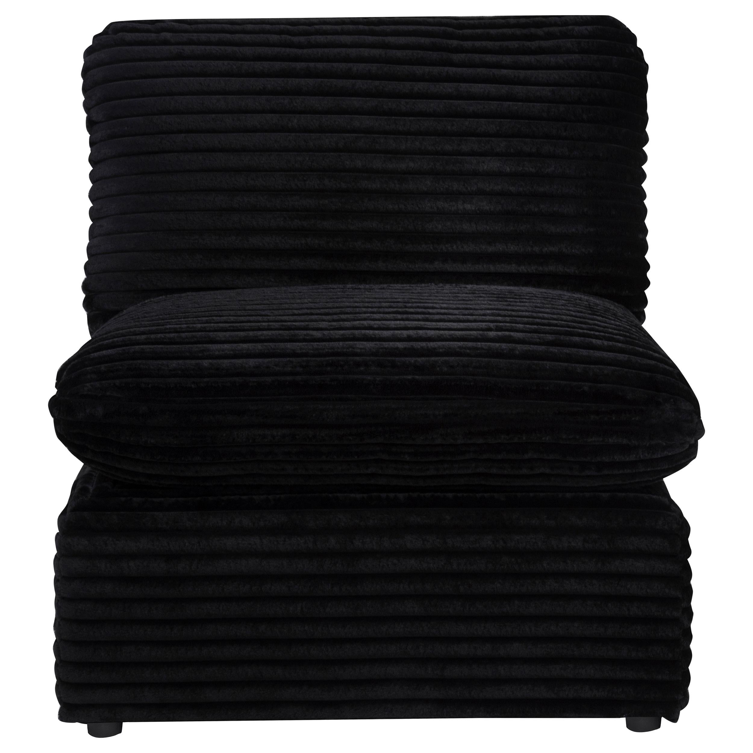  Coaster Furniture Collins 610360AC Modular Armless Chair - Black IMAGE 8