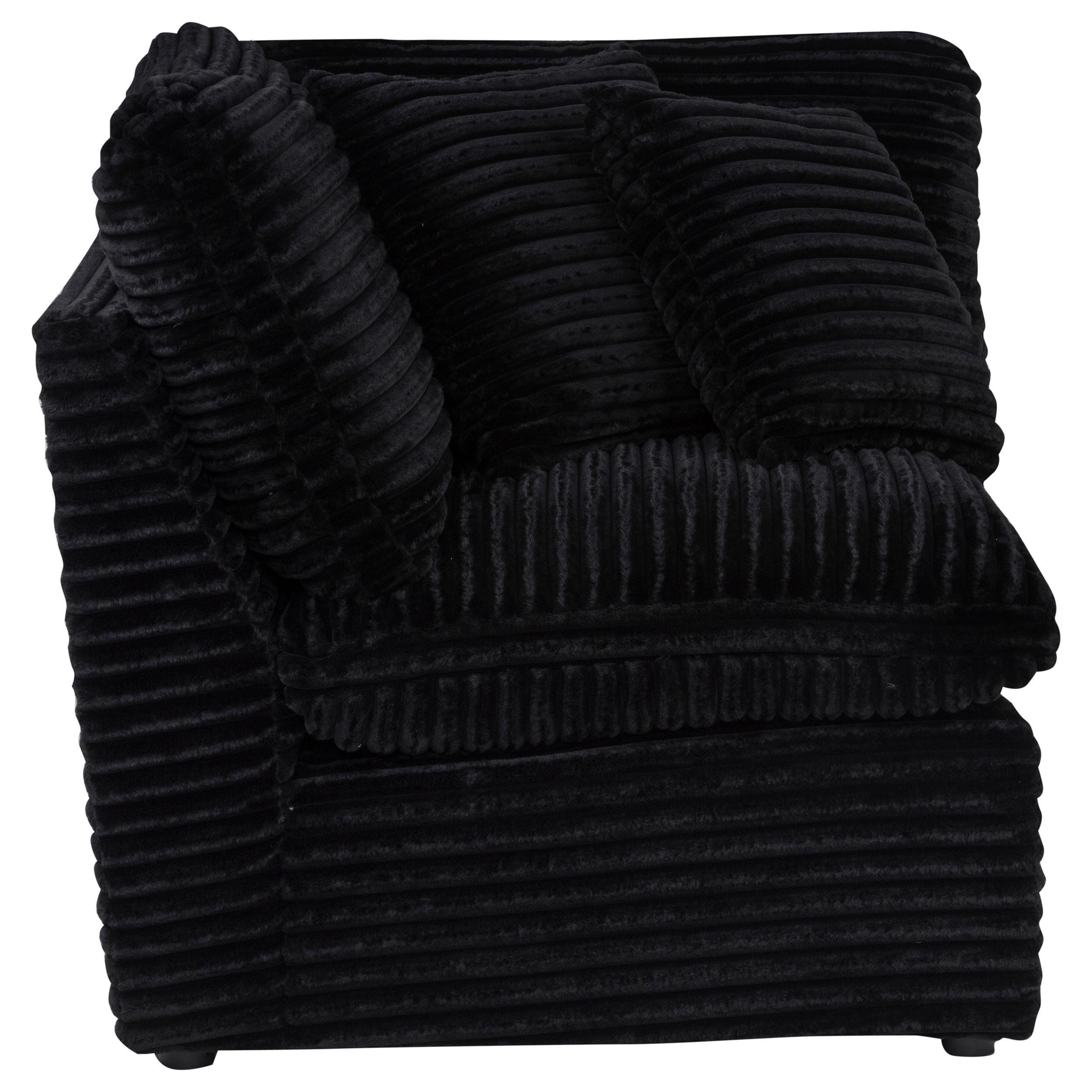  Coaster Furniture Collins 610360CRN Modular Corner Chair - Black IMAGE 6