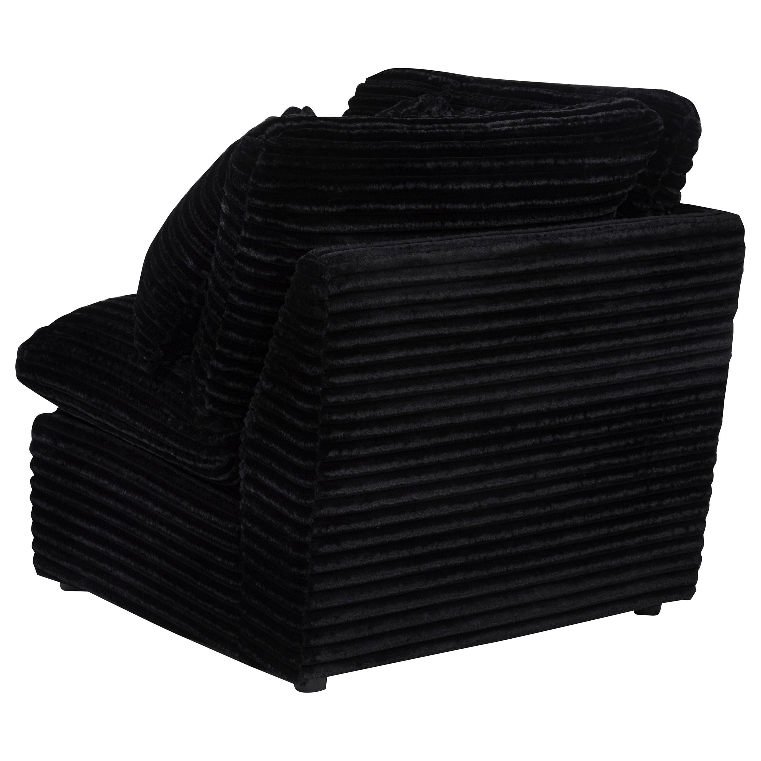  Coaster Furniture Collins 610360CRN Modular Corner Chair - Black IMAGE 8