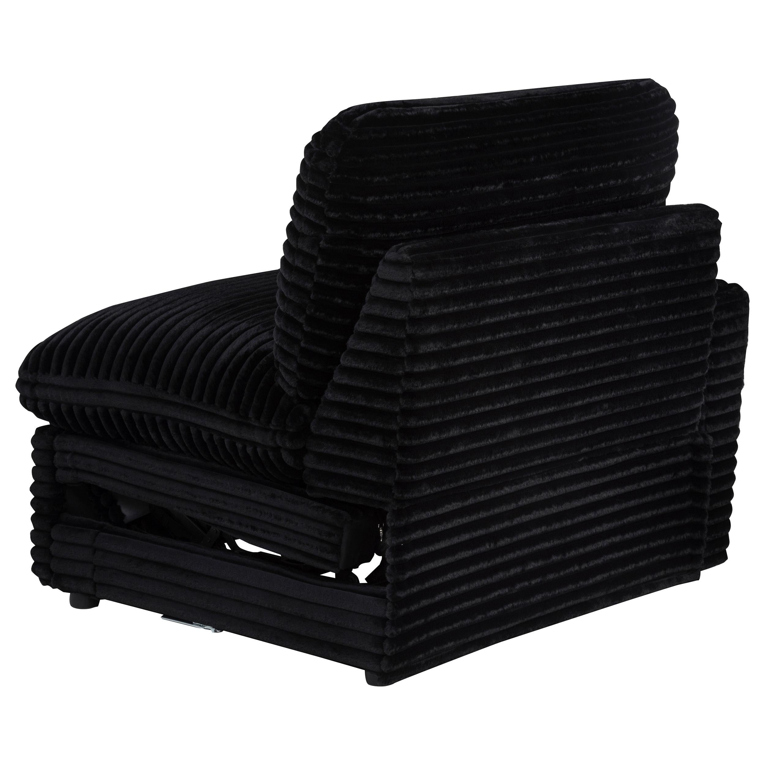  Coaster Furniture Collins 610360LRP Modular LAF Power Recliner - Black IMAGE 12