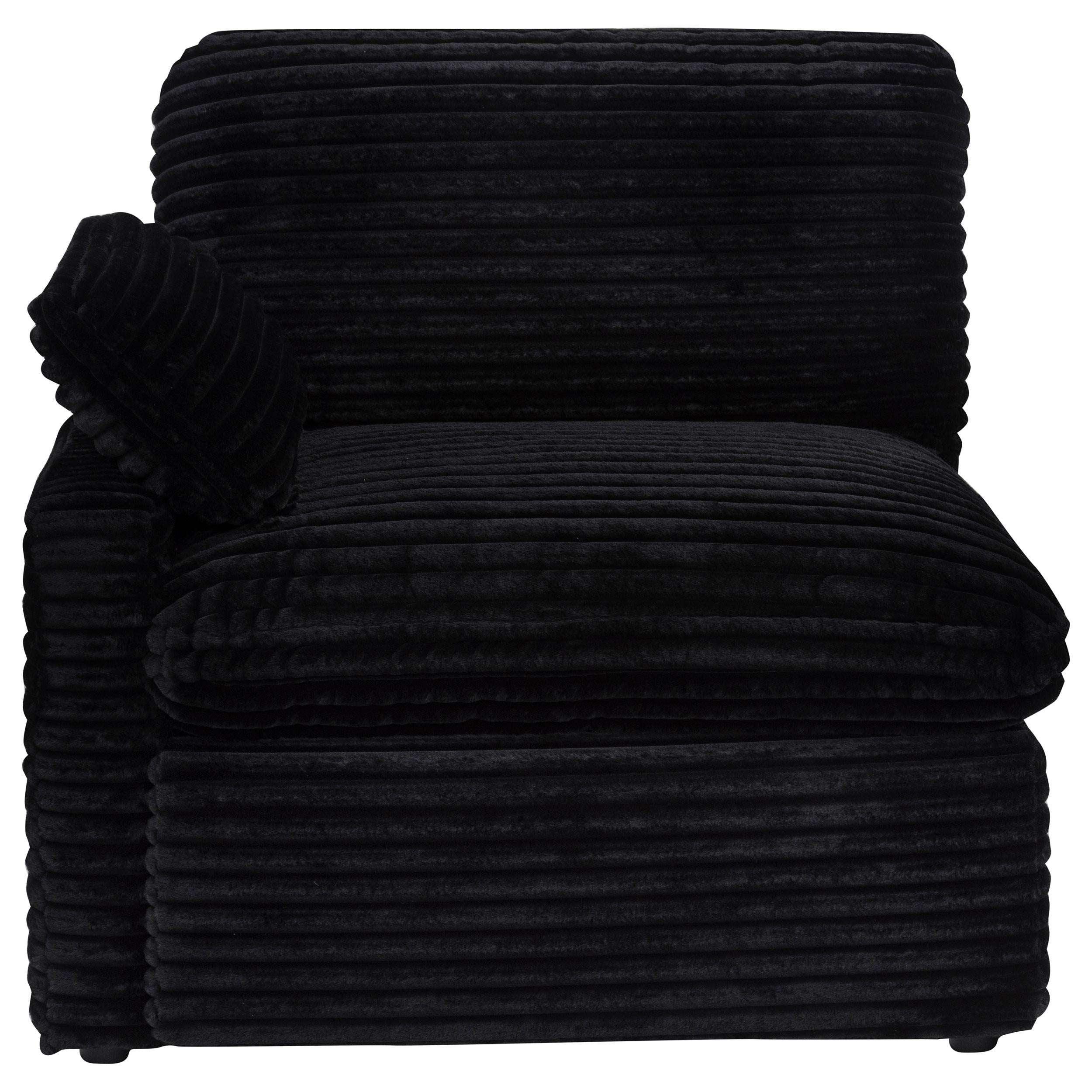 Coaster Furniture Collins 610360LRP Modular LAF Power Recliner - Black IMAGE 3