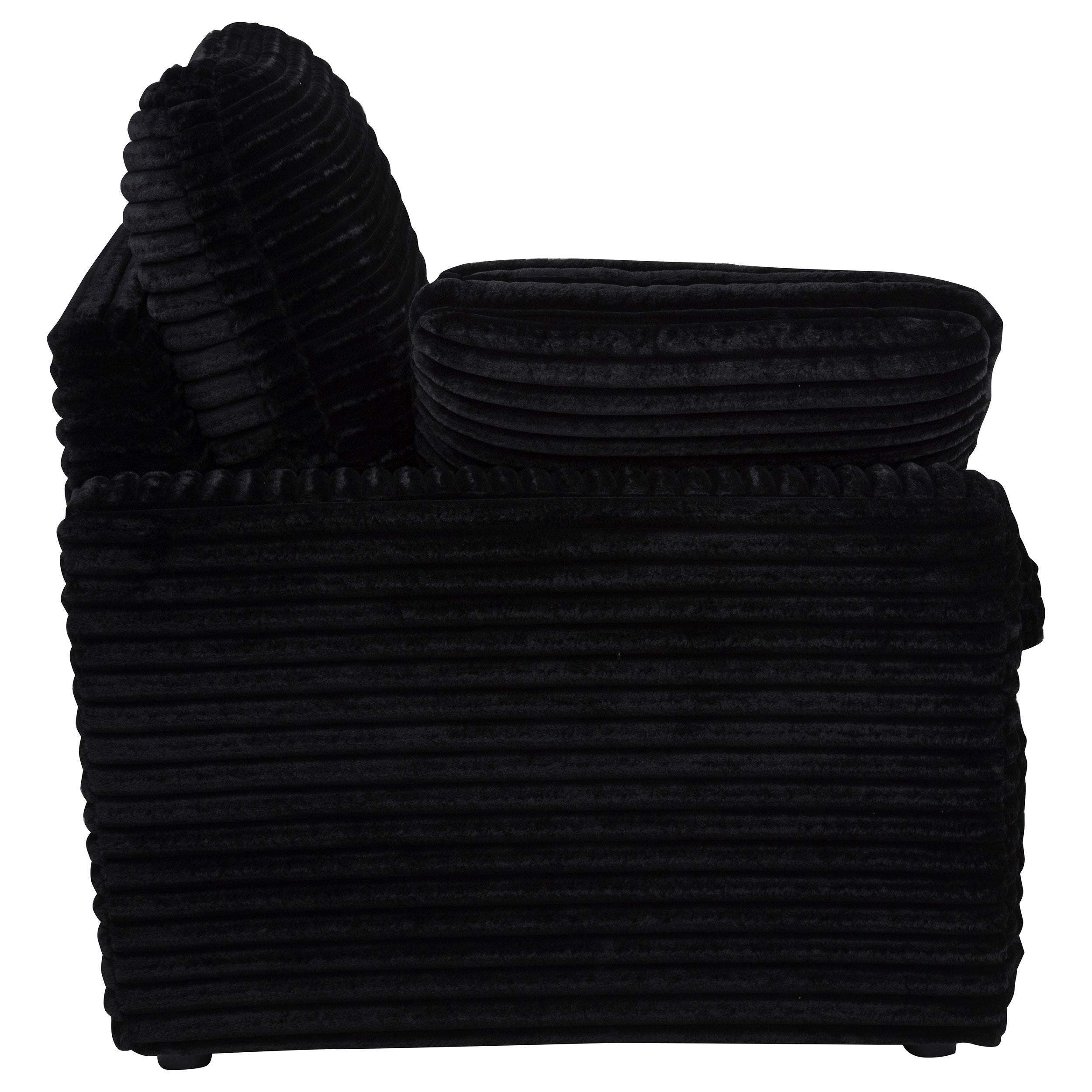  Coaster Furniture Collins 610360LRP Modular LAF Power Recliner - Black IMAGE 4
