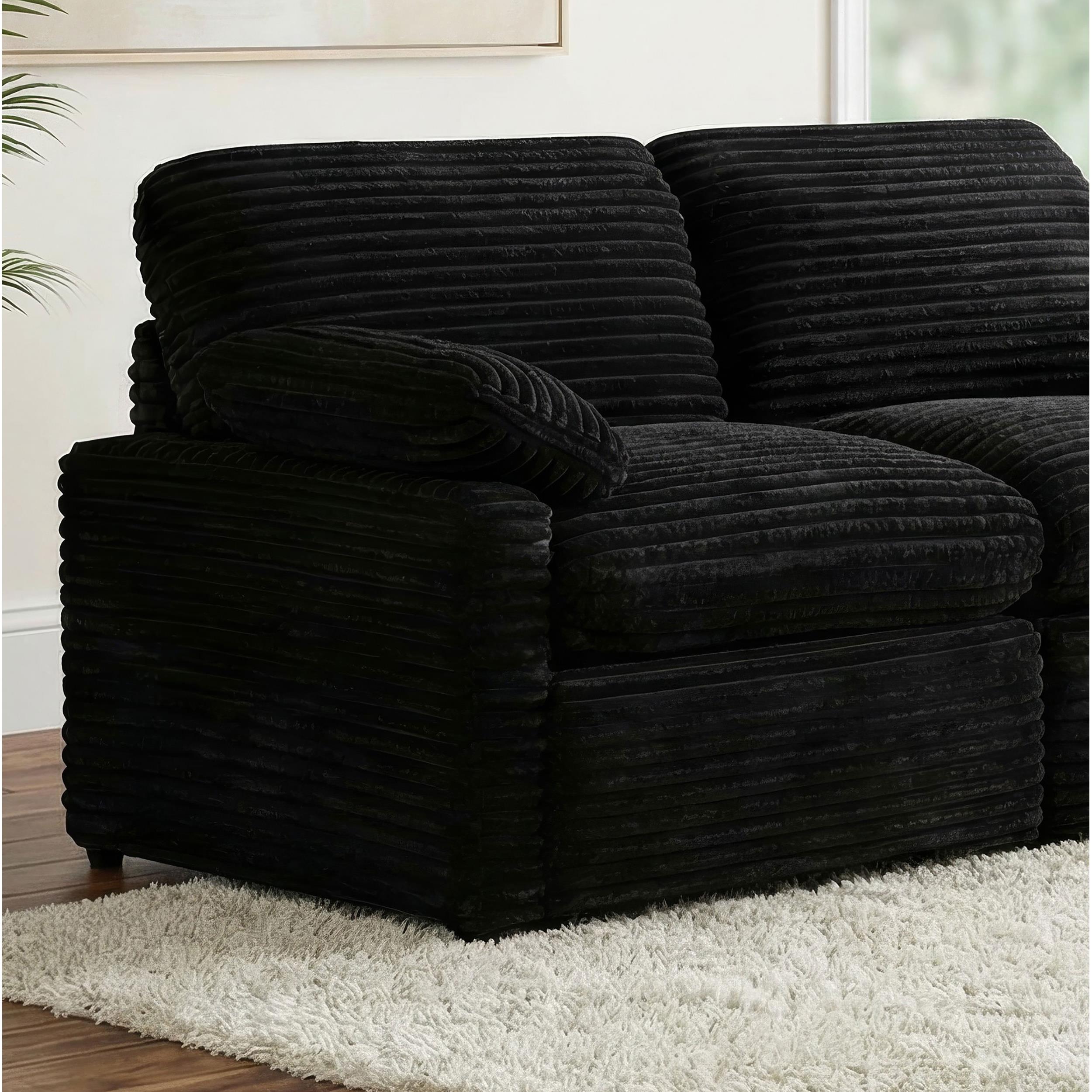  Coaster Furniture Collins 610360LRP Modular LAF Power Recliner - Black IMAGE 5
