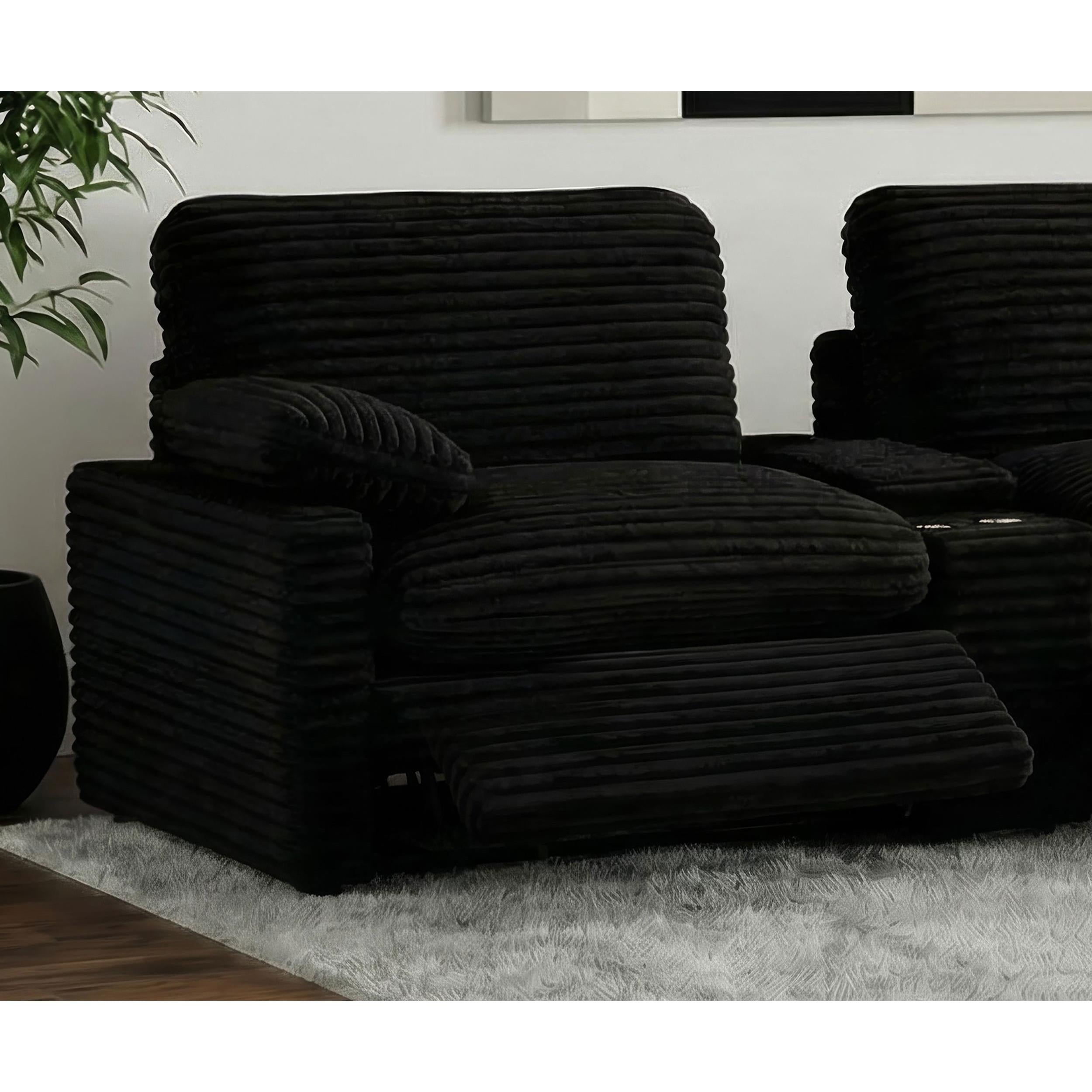  Coaster Furniture Collins 610360LRP Modular LAF Power Recliner - Black IMAGE 8