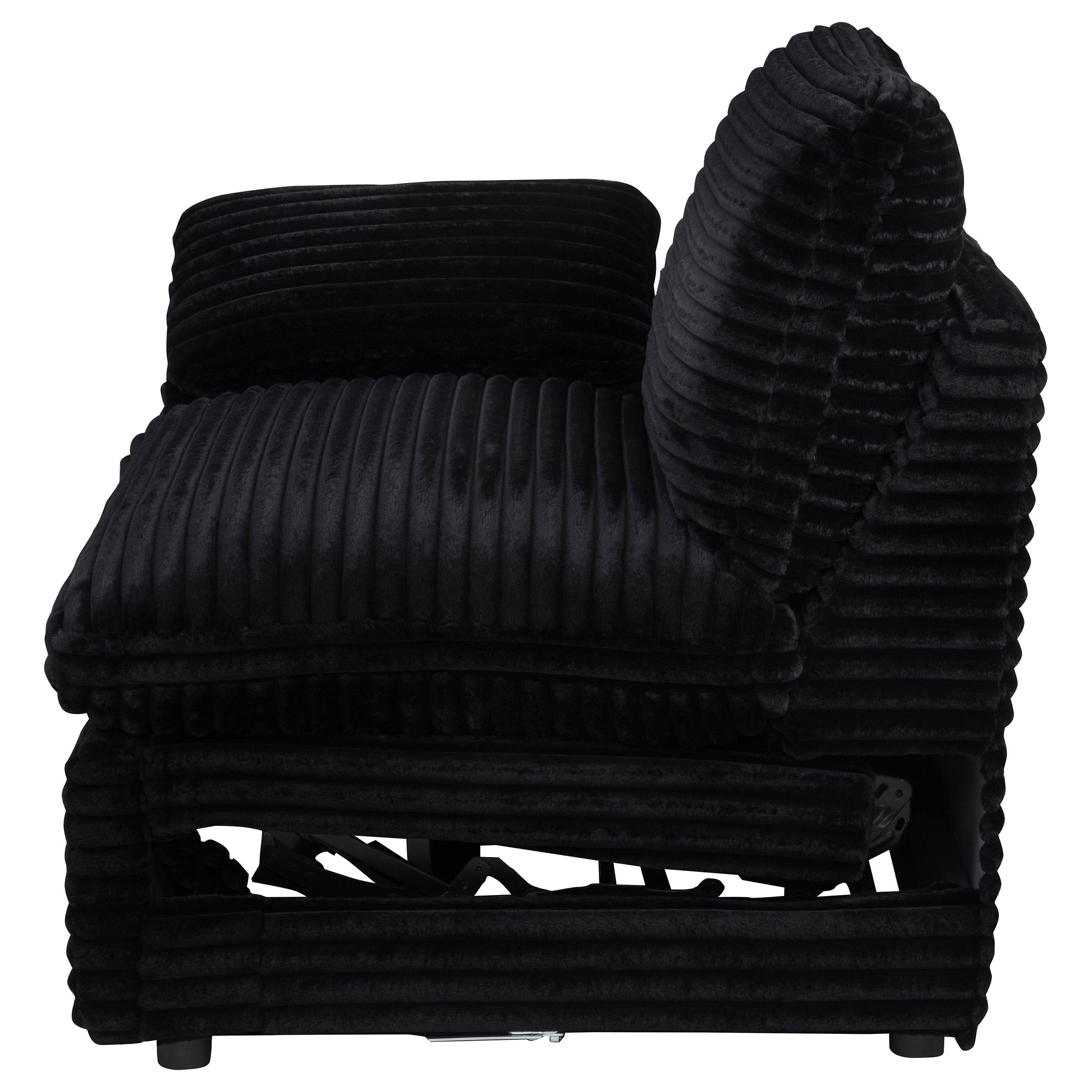  Coaster Furniture Collins 610360LRP Modular LAF Power Recliner - Black IMAGE 9