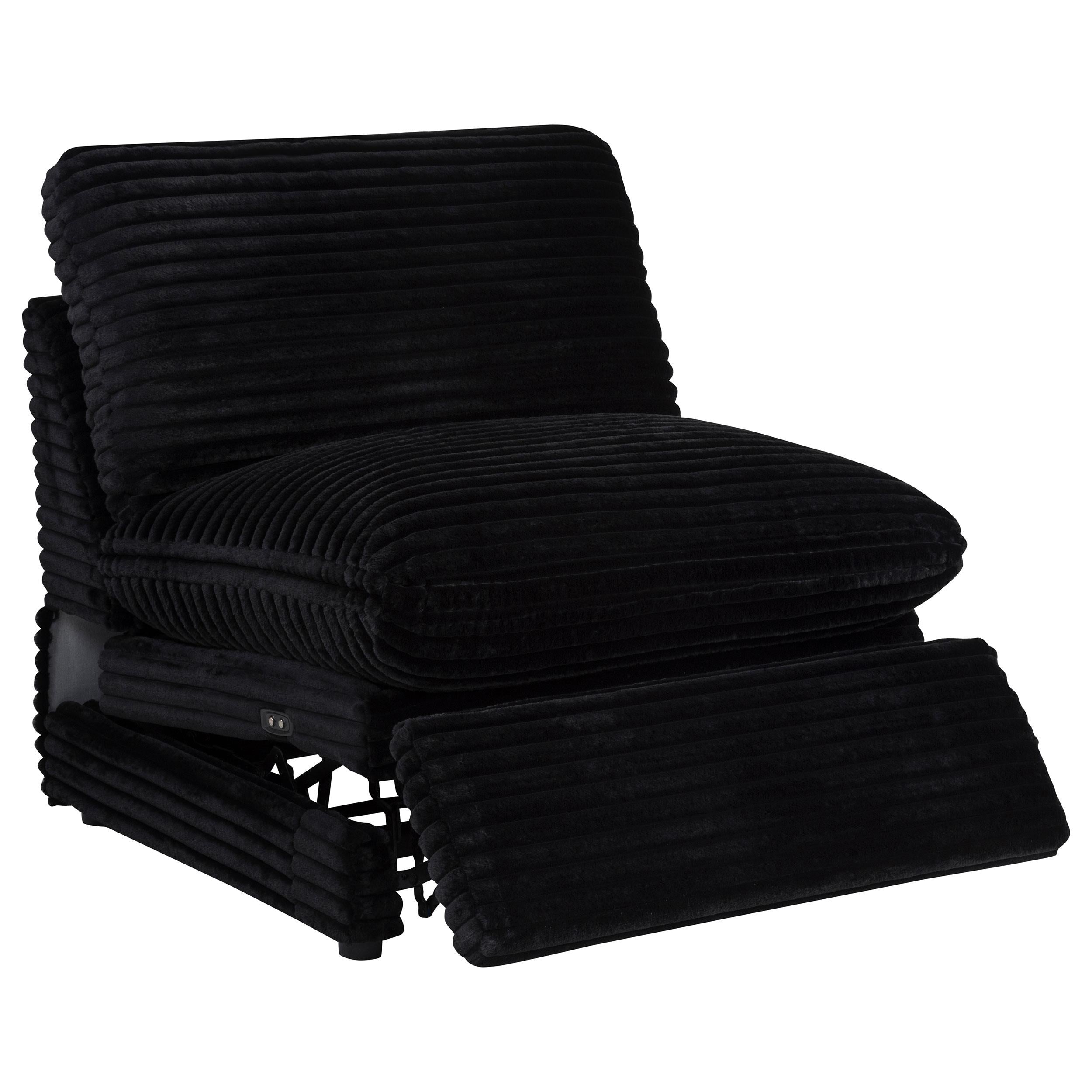  Coaster Furniture Collins 610360P-SET 6-piece Modular Power Reclining Sectional - Black IMAGE 7