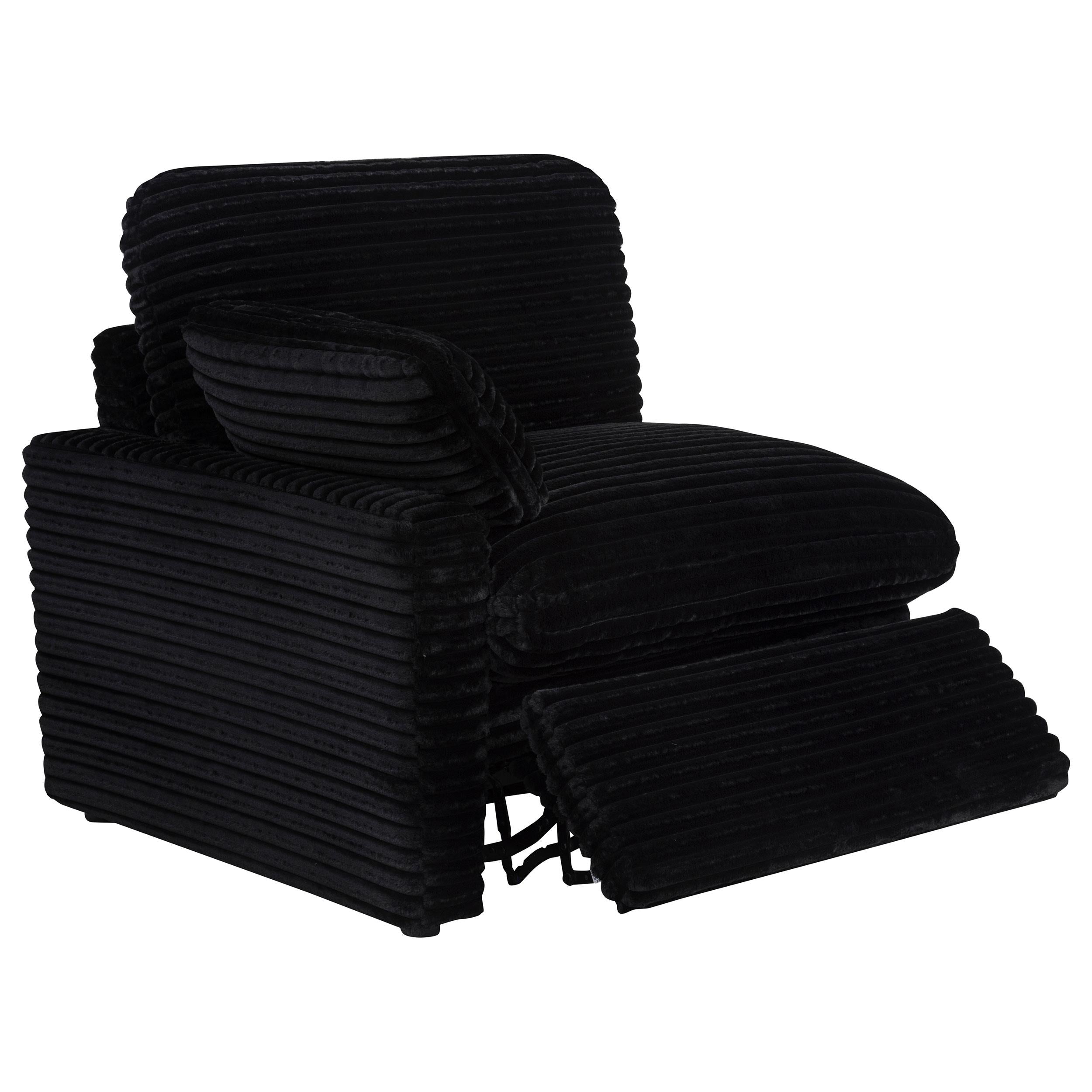  Coaster Furniture Collins 610360P-SETA 7-piece Modular Power Reclining Sectional - Black IMAGE 4