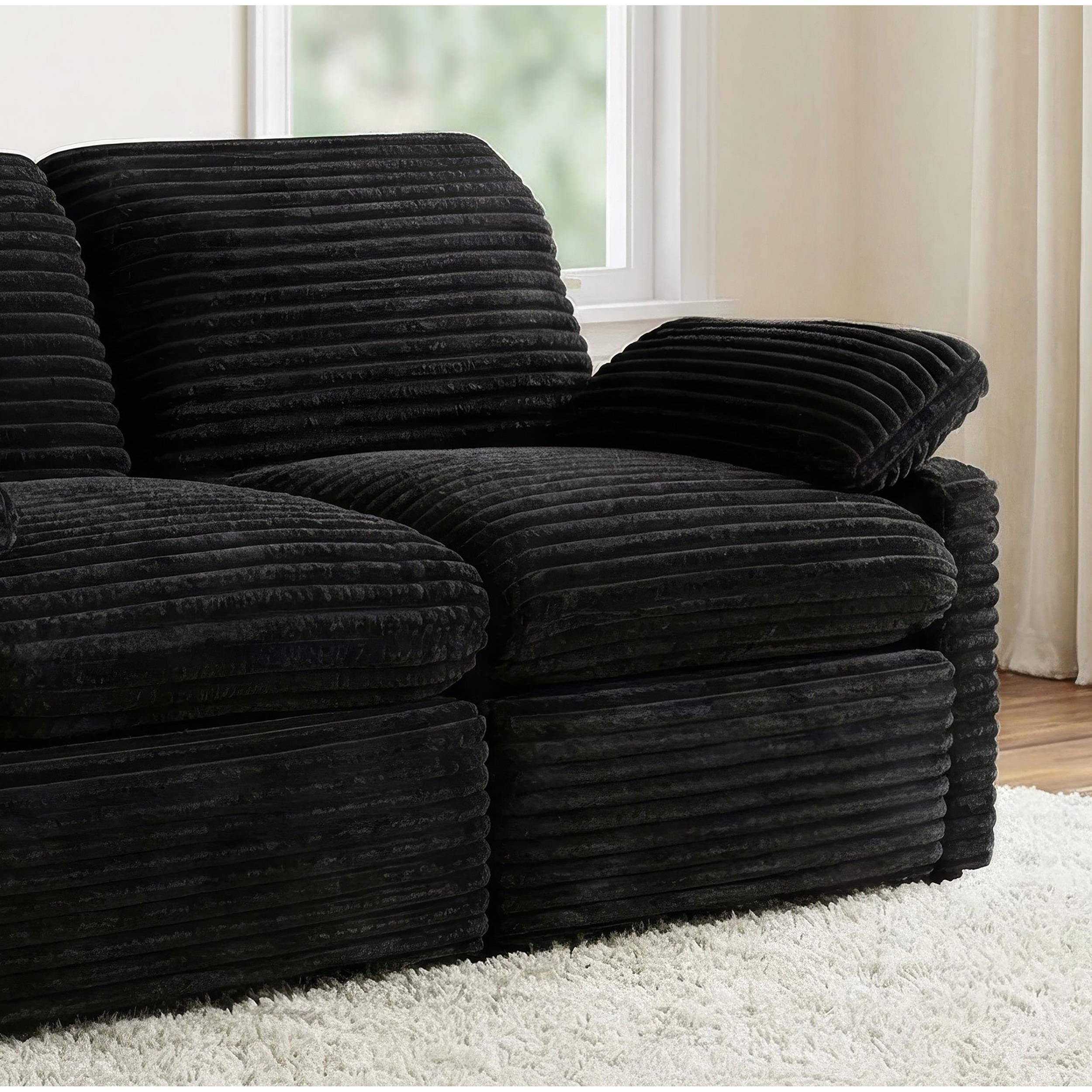  Coaster Furniture Collins 610360RRP Modular RAF Power Recliner - Black IMAGE 6