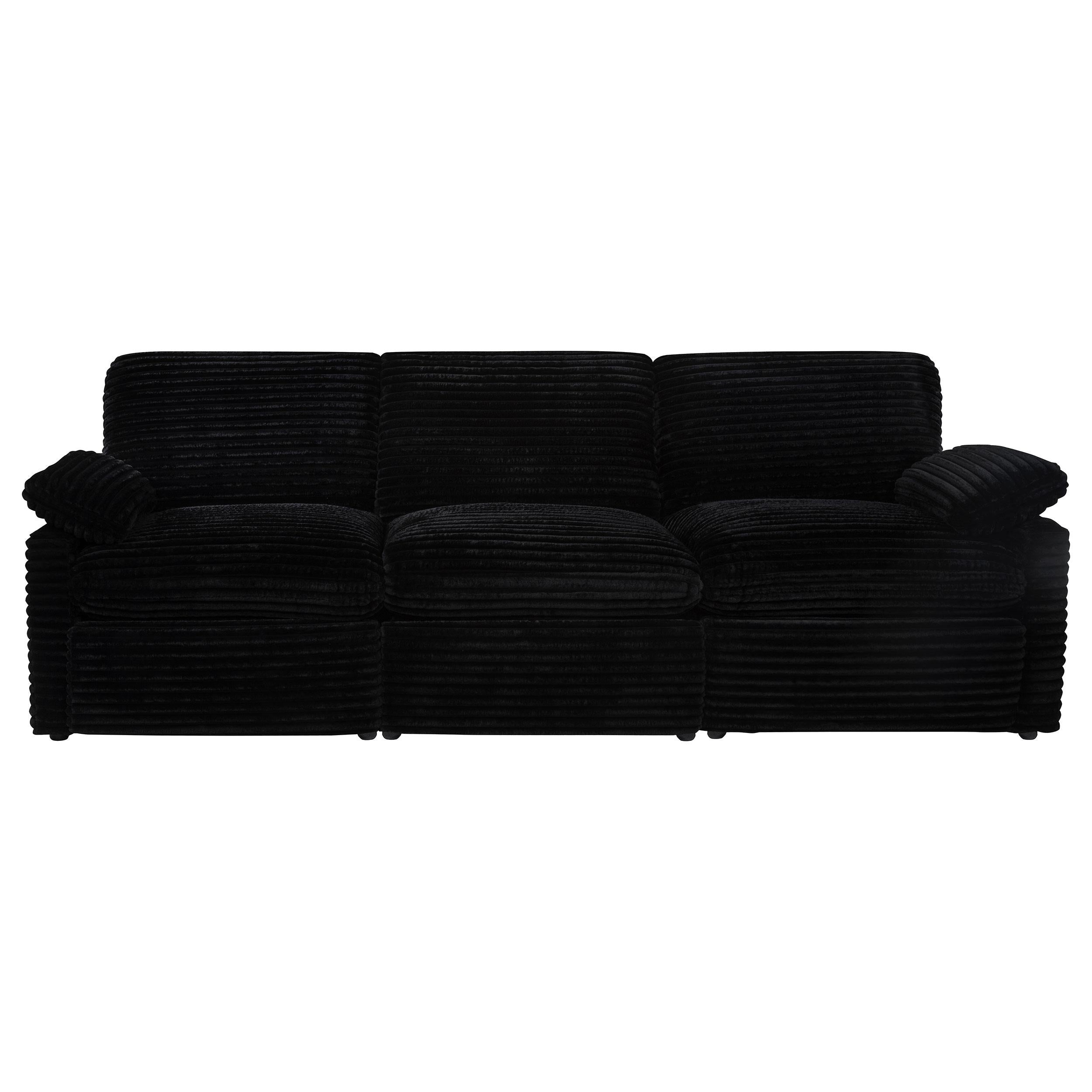  Coaster Furniture Collins 610361P Modular Power Sofa - Black IMAGE 1