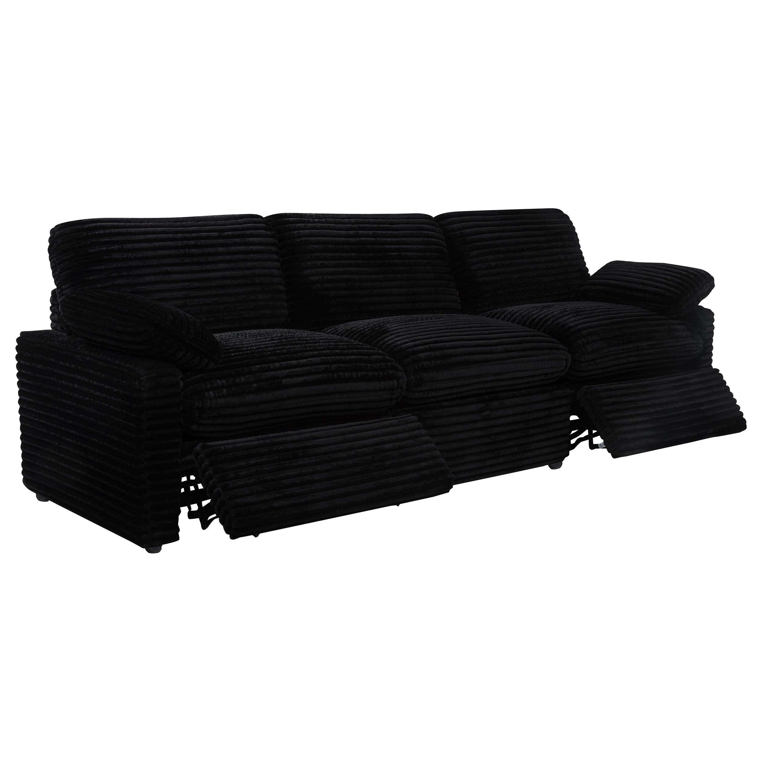  Coaster Furniture Collins 610361P Modular Power Sofa - Black IMAGE 11