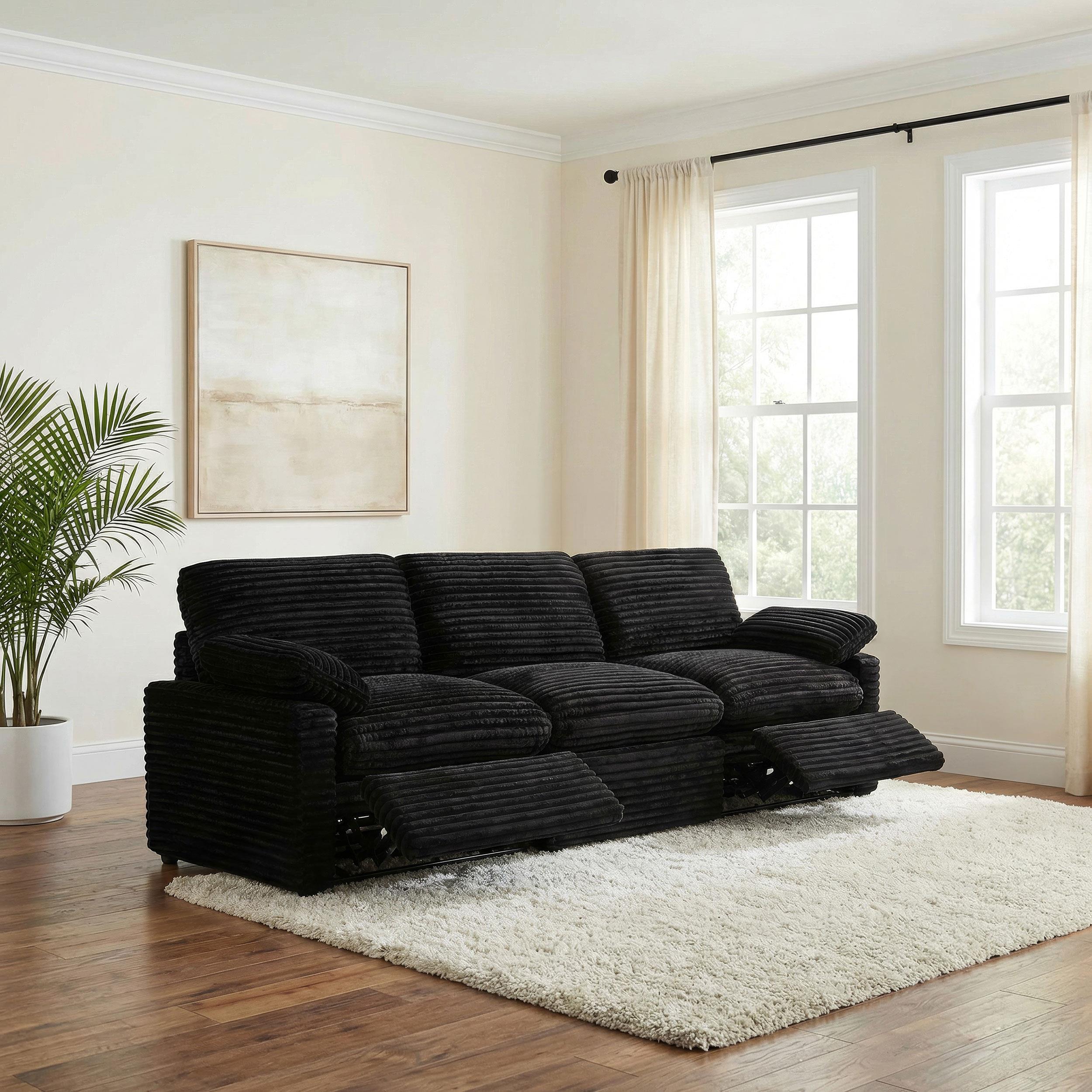  Coaster Furniture Collins 610361P Modular Power Sofa - Black IMAGE 8
