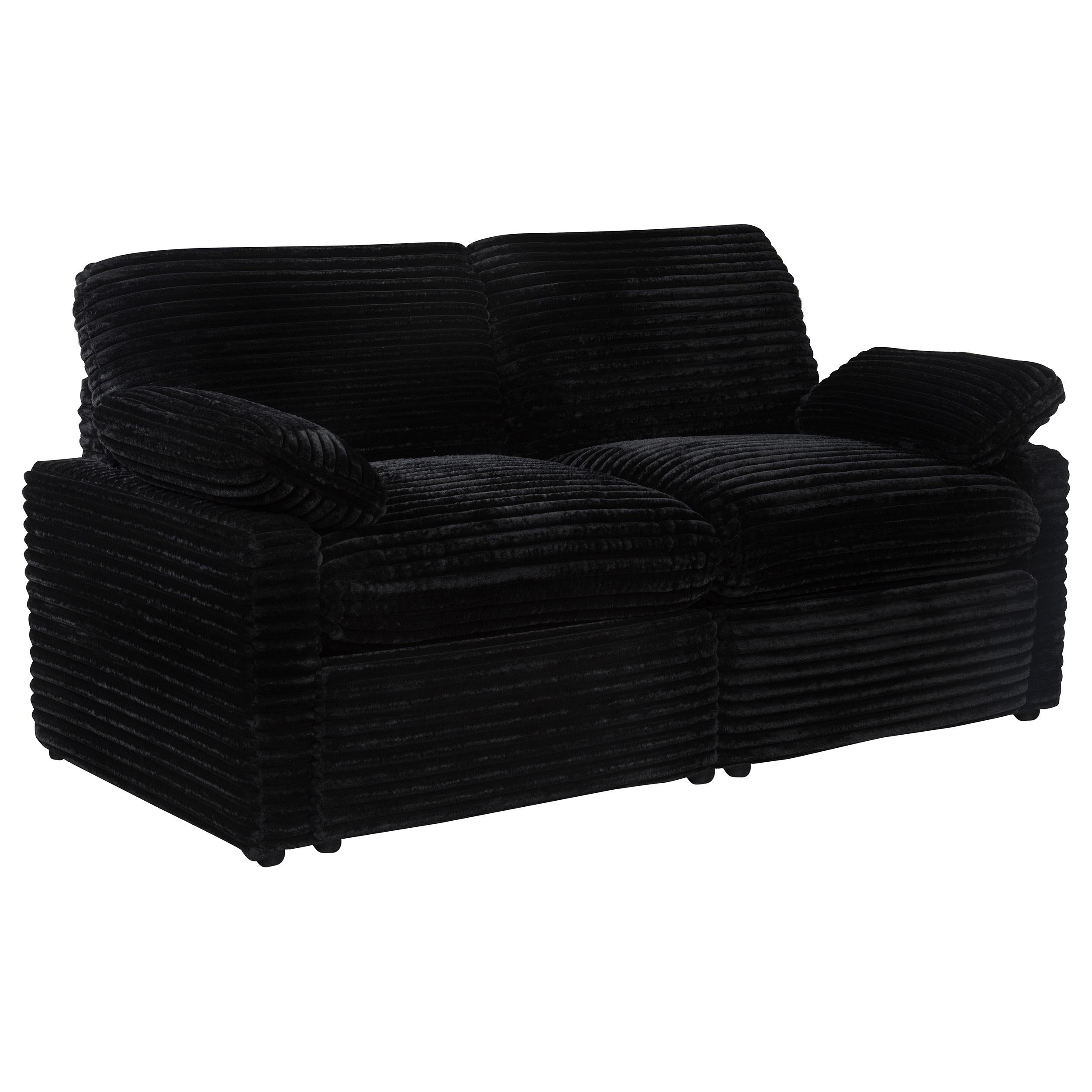  Coaster Furniture Collins 610362P Modular Power Loveseat - Black IMAGE 1