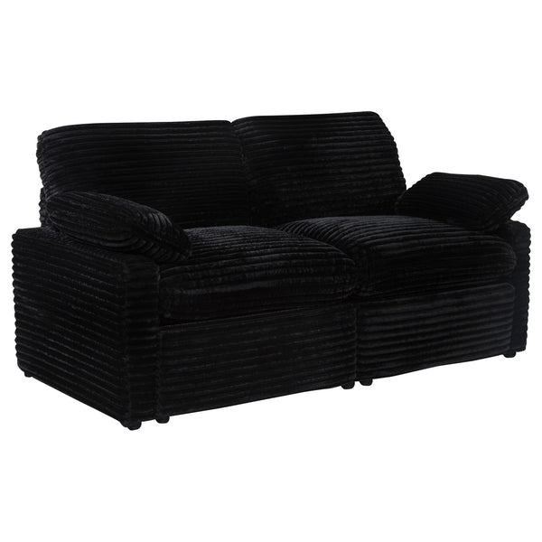 Coaster Furniture Collins 610362P Modular Power Loveseat - Black