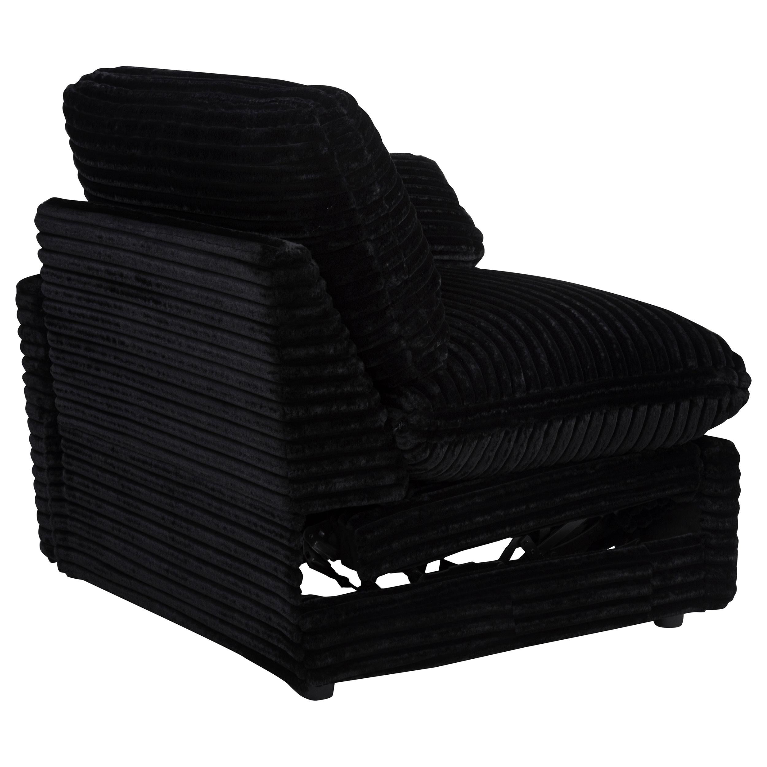  Coaster Furniture Collins 610362P Modular Power Loveseat - Black IMAGE 5
