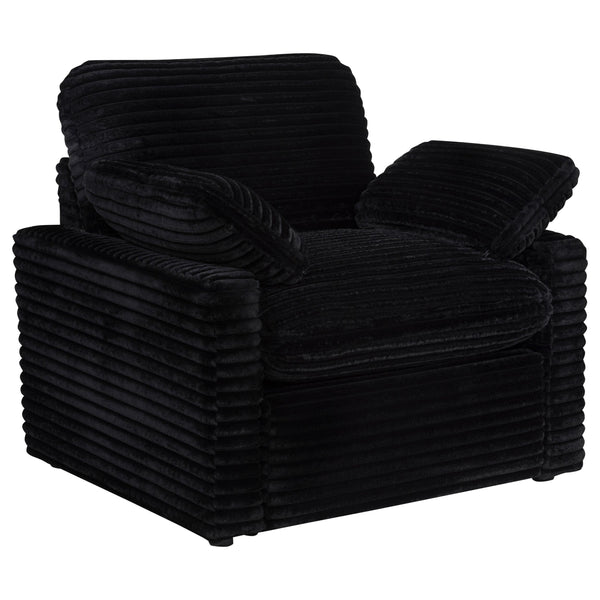 Coaster Furniture Collins 610363P Upholstered Power Recliner Chair - Black