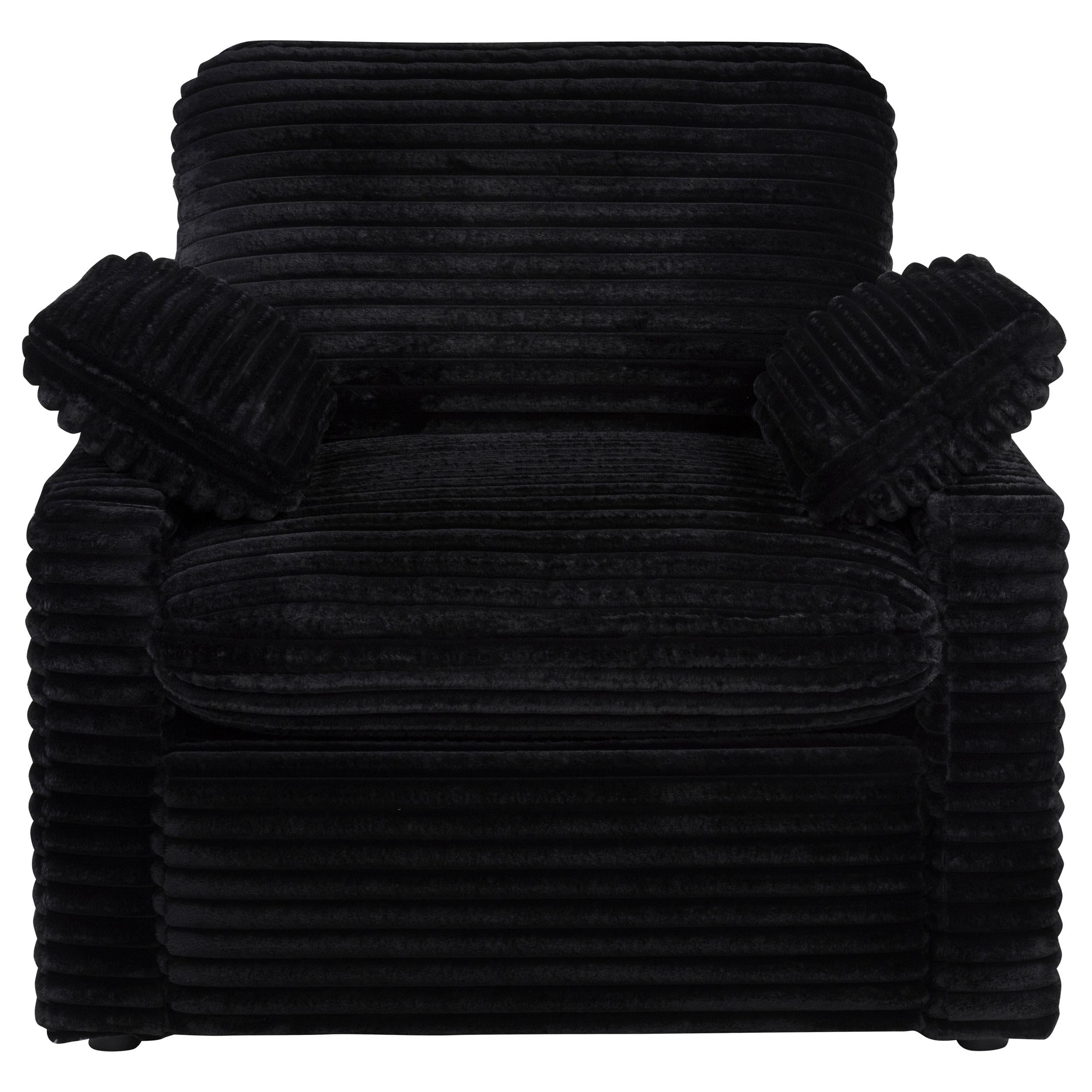  Coaster Furniture Collins 610363P Upholstered Power Recliner Chair - Black IMAGE 3
