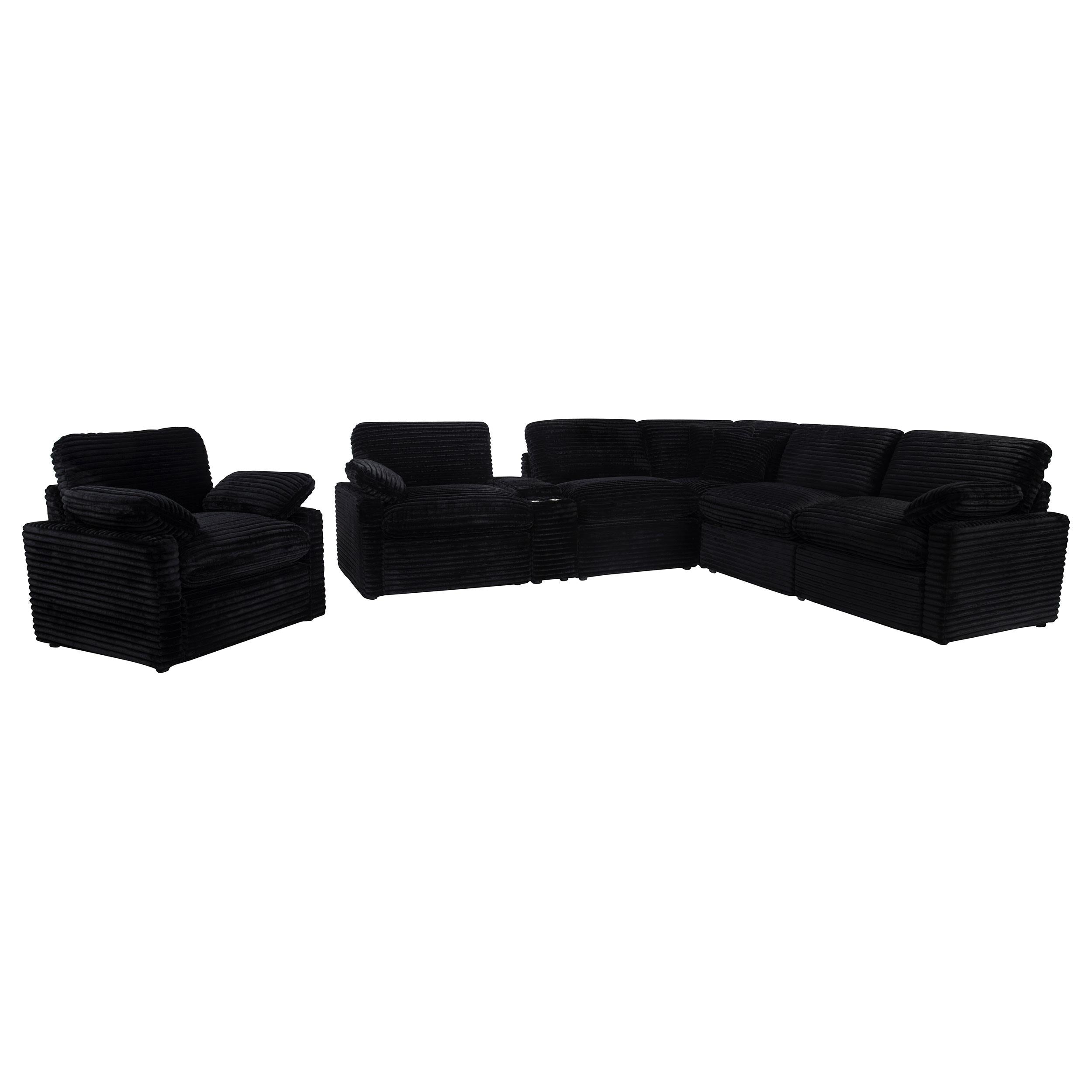 Coaster Furniture Collins 610363P Upholstered Power Recliner Chair - Black IMAGE 7