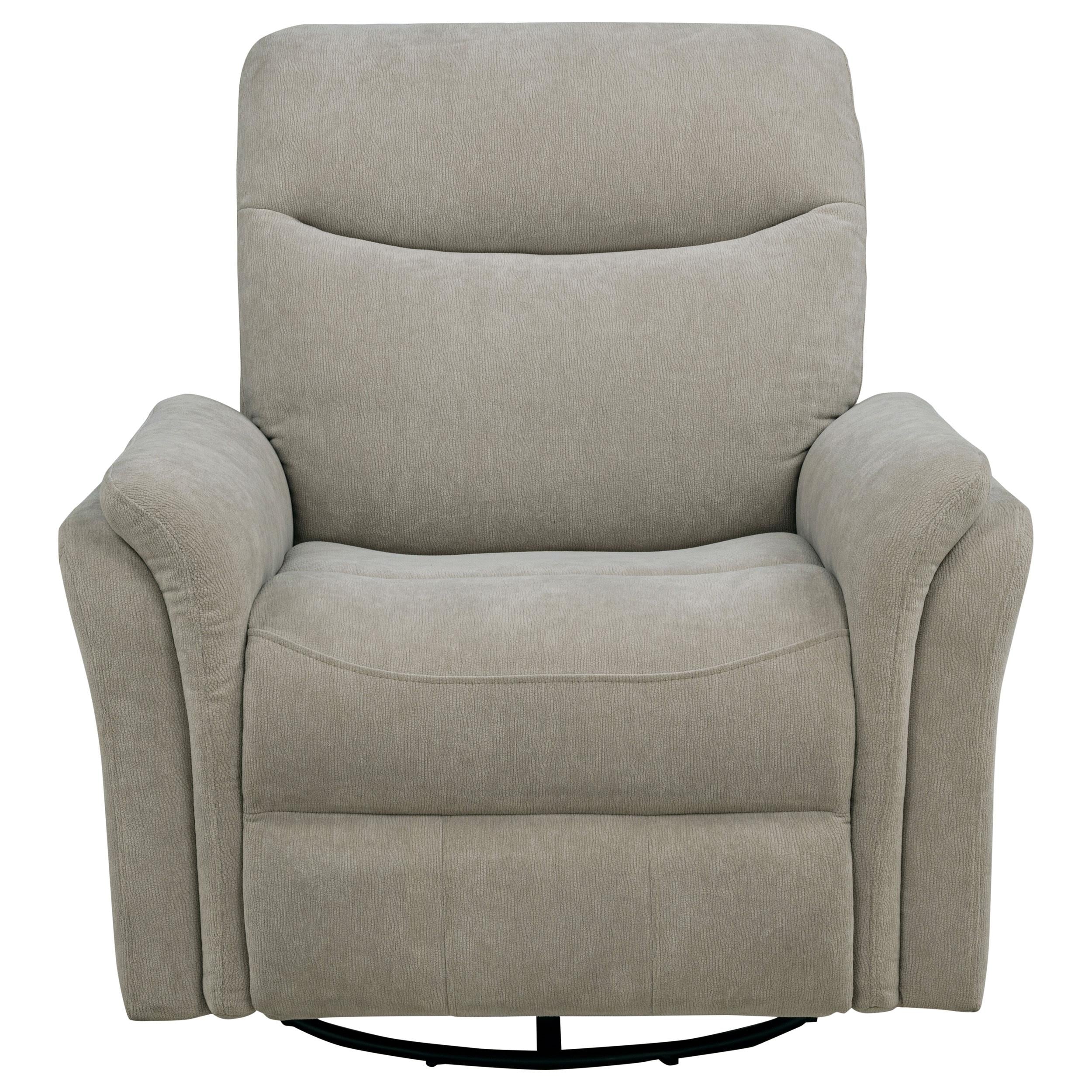  Coaster Furniture Adler 610423P Upholstered Power Swivel Glider Recliner - Greige IMAGE 10