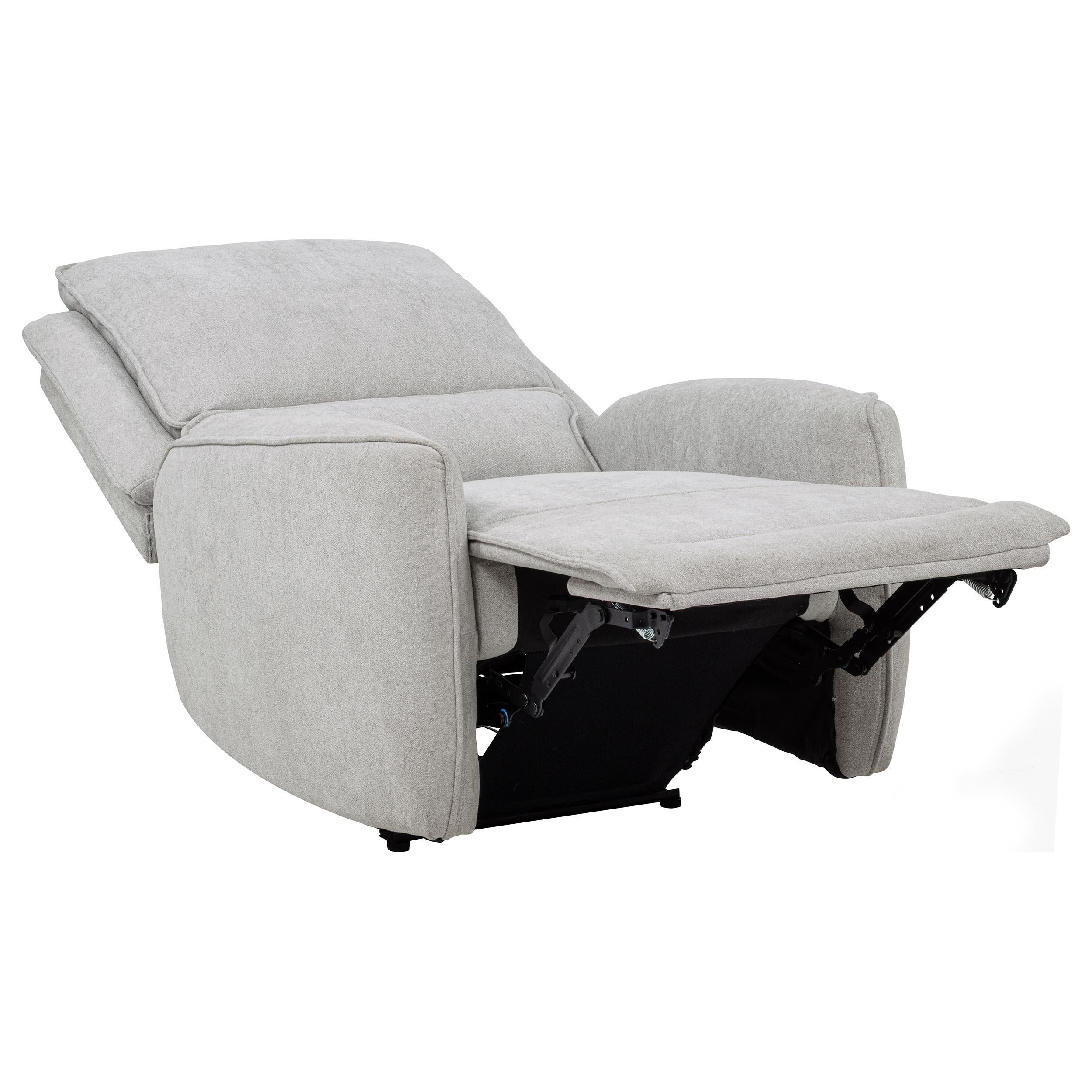 Coaster Furniture Sylmar 610523P Chenille Upholstered Power Recliner - Dove Grey IMAGE 9