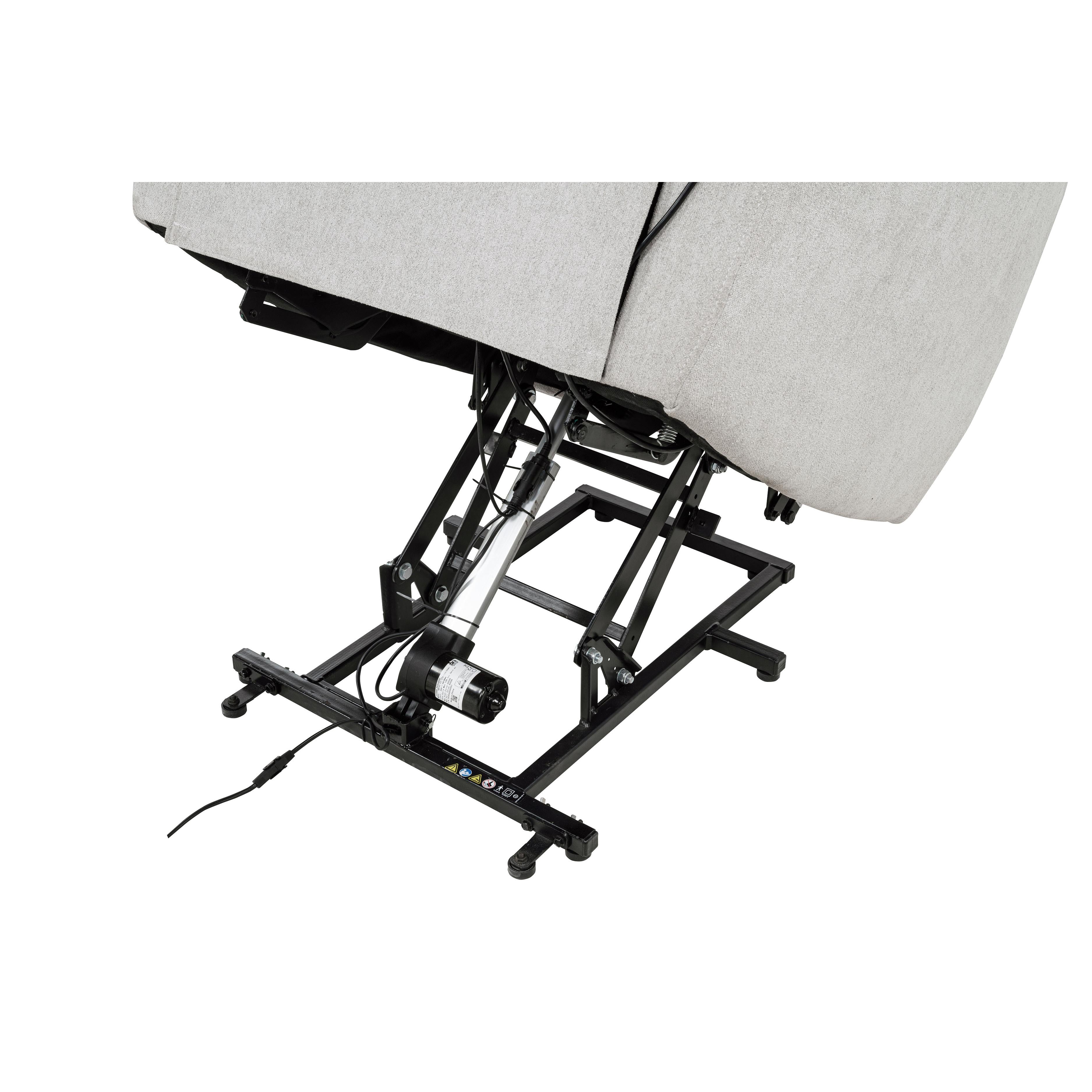  Coaster Furniture Sylmar 610524PP Chenille Upholstered Dual Power Lift Recliner - Dove Grey IMAGE 10