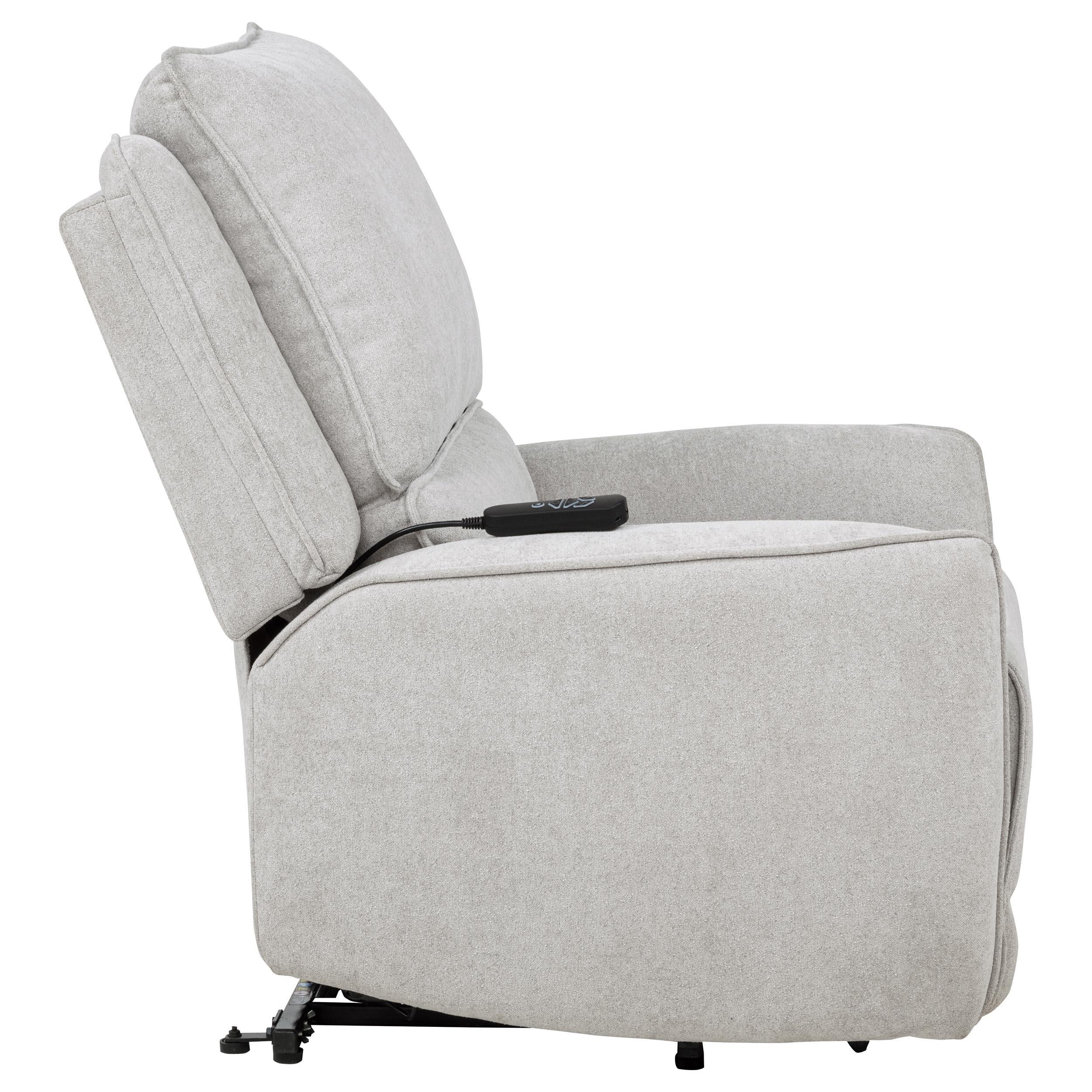  Coaster Furniture Sylmar 610524PP Chenille Upholstered Dual Power Lift Recliner - Dove Grey IMAGE 12