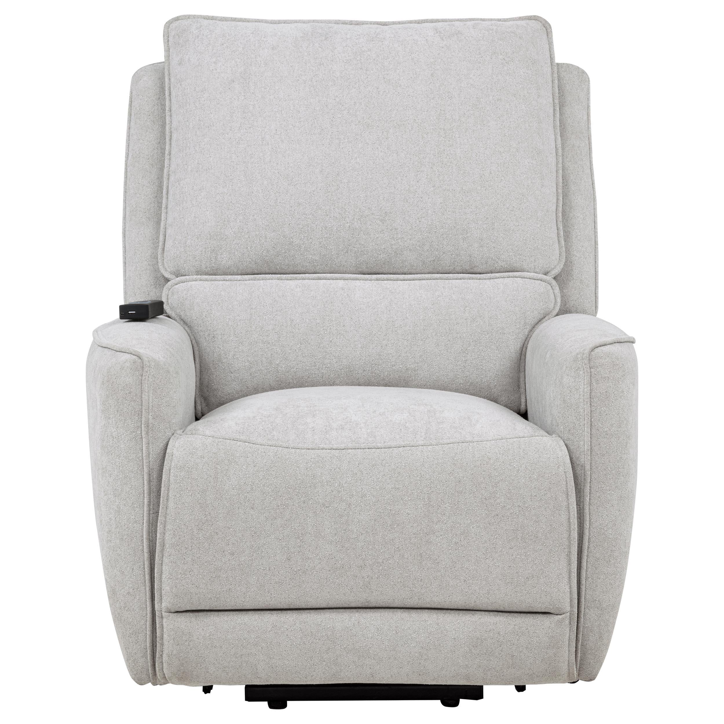  Coaster Furniture Sylmar 610524PP Chenille Upholstered Dual Power Lift Recliner - Dove Grey IMAGE 3