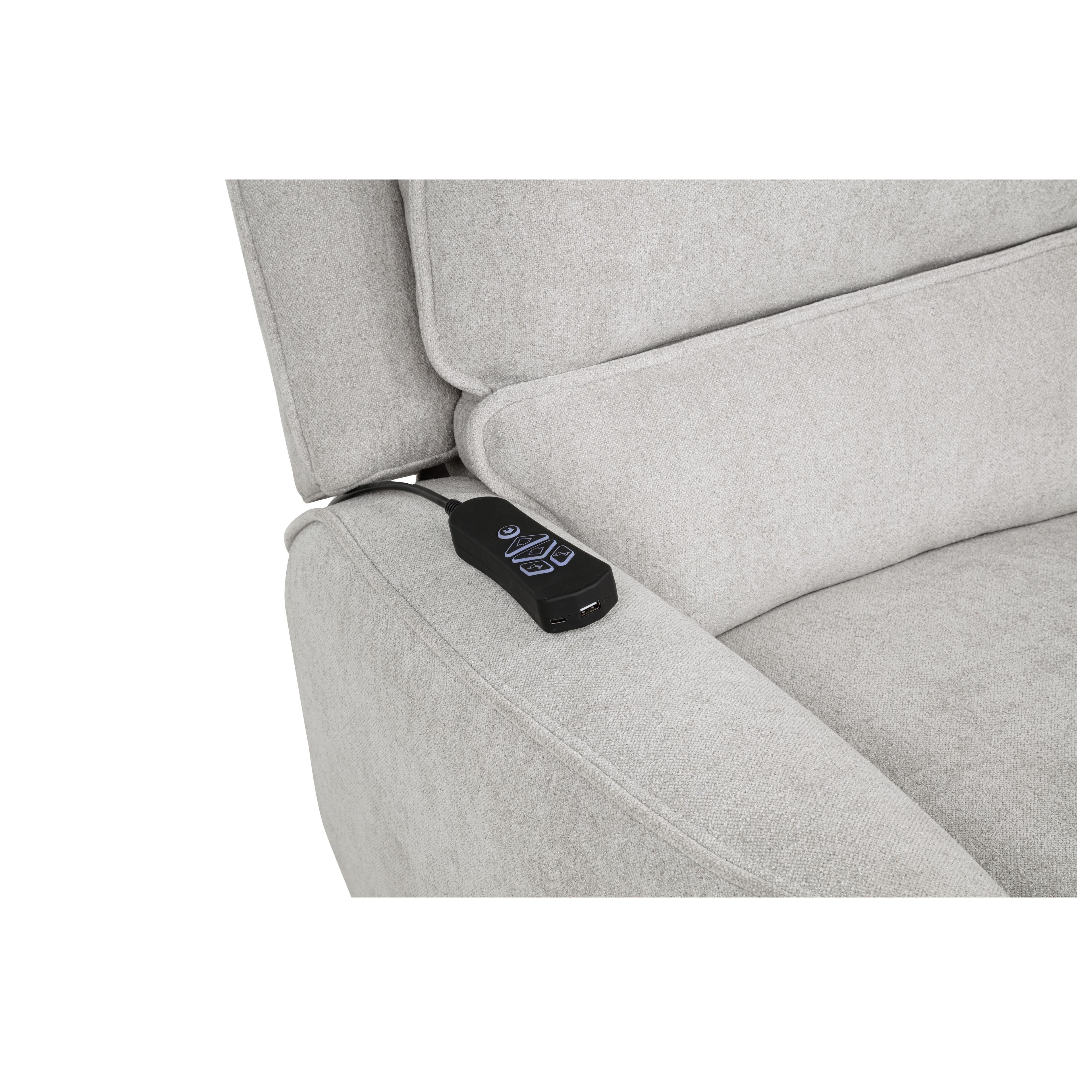  Coaster Furniture Sylmar 610524PP Chenille Upholstered Dual Power Lift Recliner - Dove Grey IMAGE 7