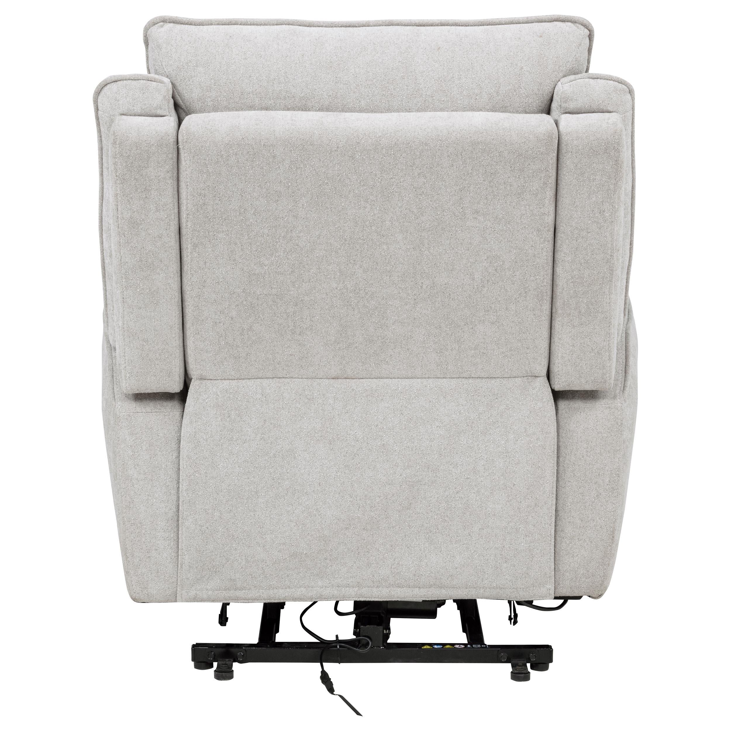  Coaster Furniture Sylmar 610524PP Chenille Upholstered Dual Power Lift Recliner - Dove Grey IMAGE 9
