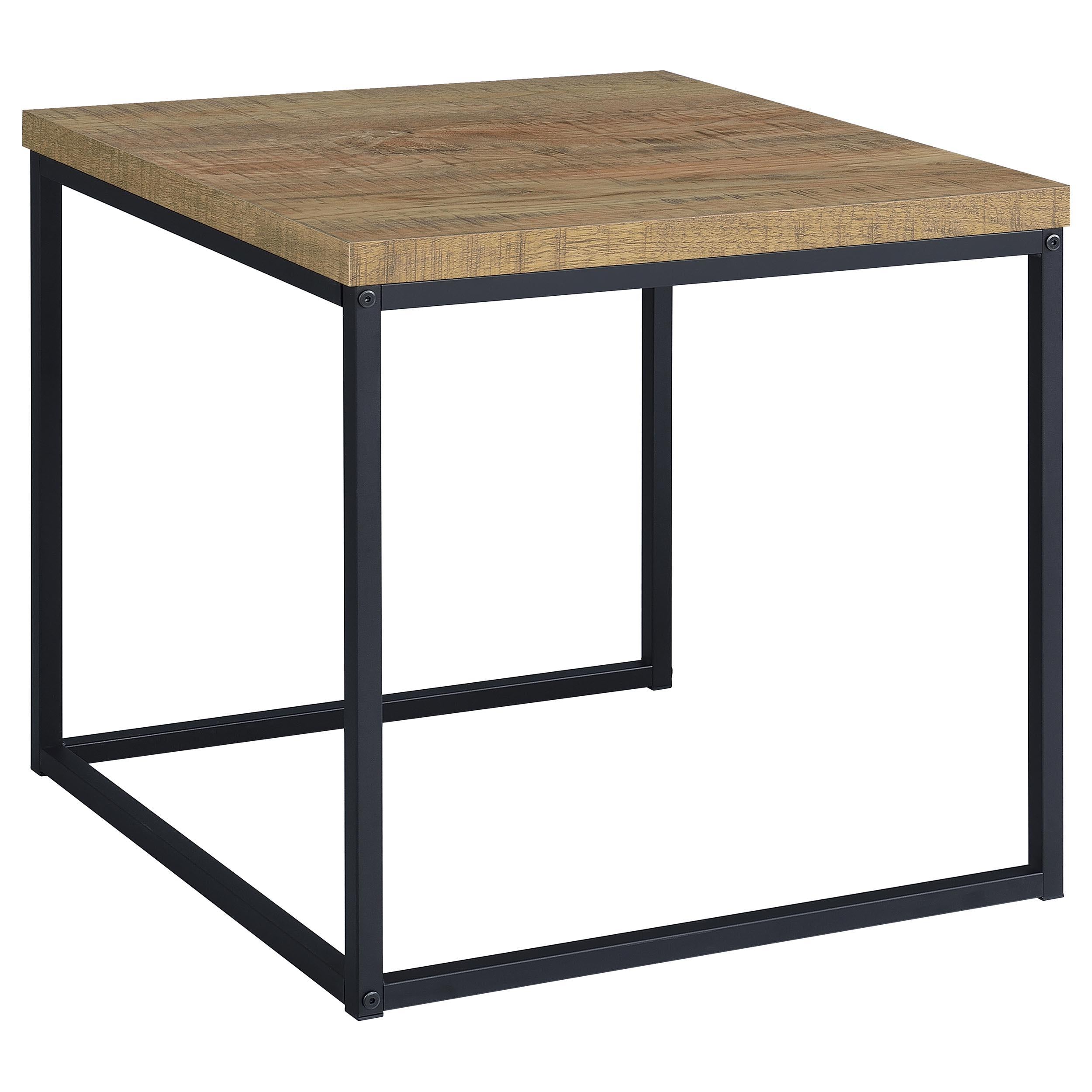  Coaster Furniture Straden 700144 3-piece Engineered Wood Coffee Table Set - Mango/Black IMAGE 3