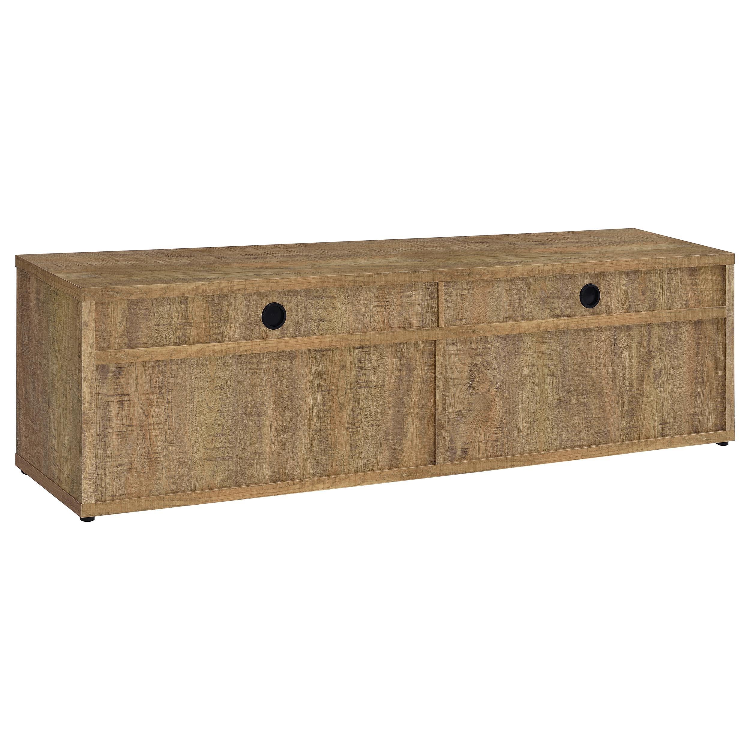  Coaster Furniture Tabby 700933 79-inch 4-door Engineered Wood TV Stand Media Console - Mango IMAGE 2