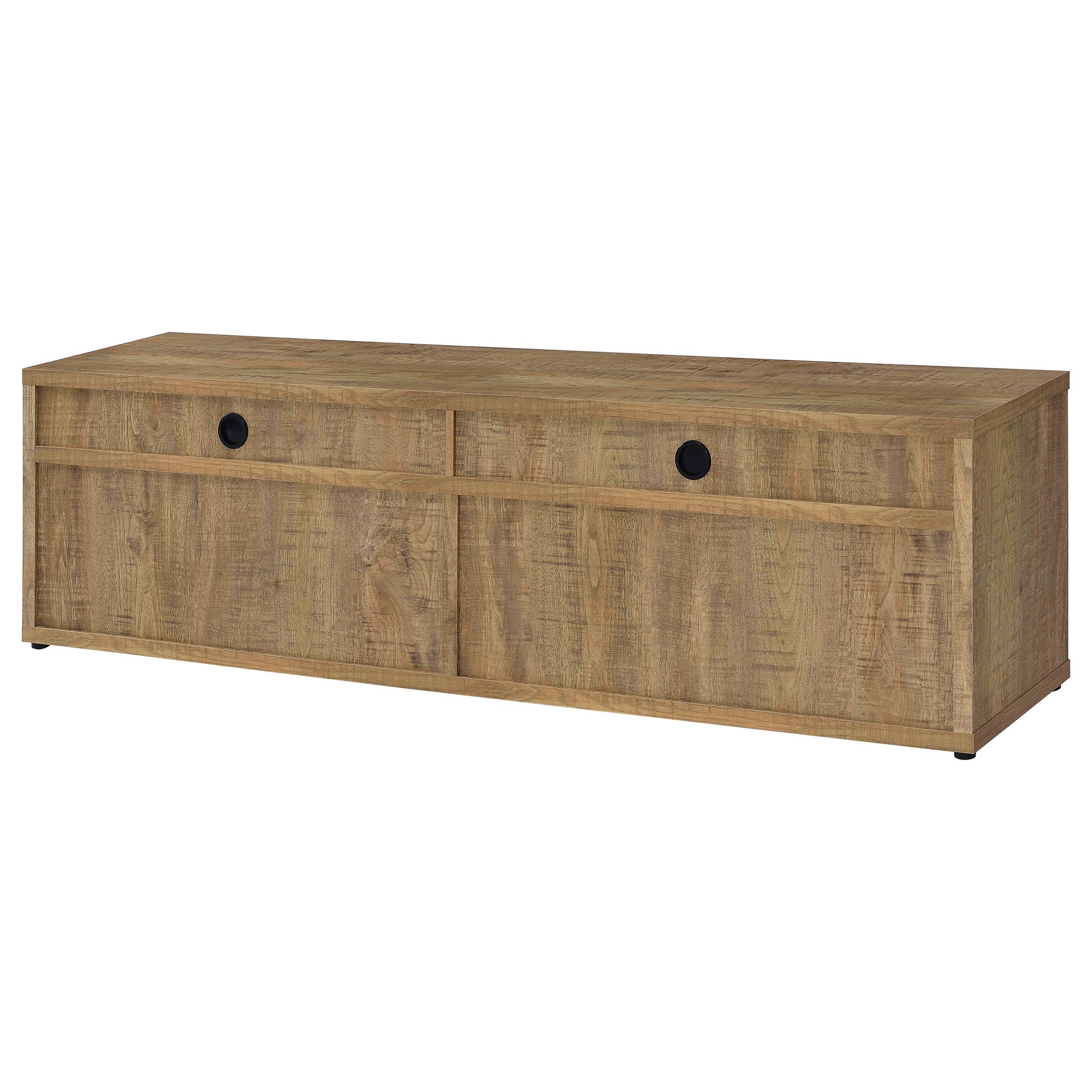  Coaster Furniture Tabby 700933 79-inch 4-door Engineered Wood TV Stand Media Console - Mango IMAGE 3