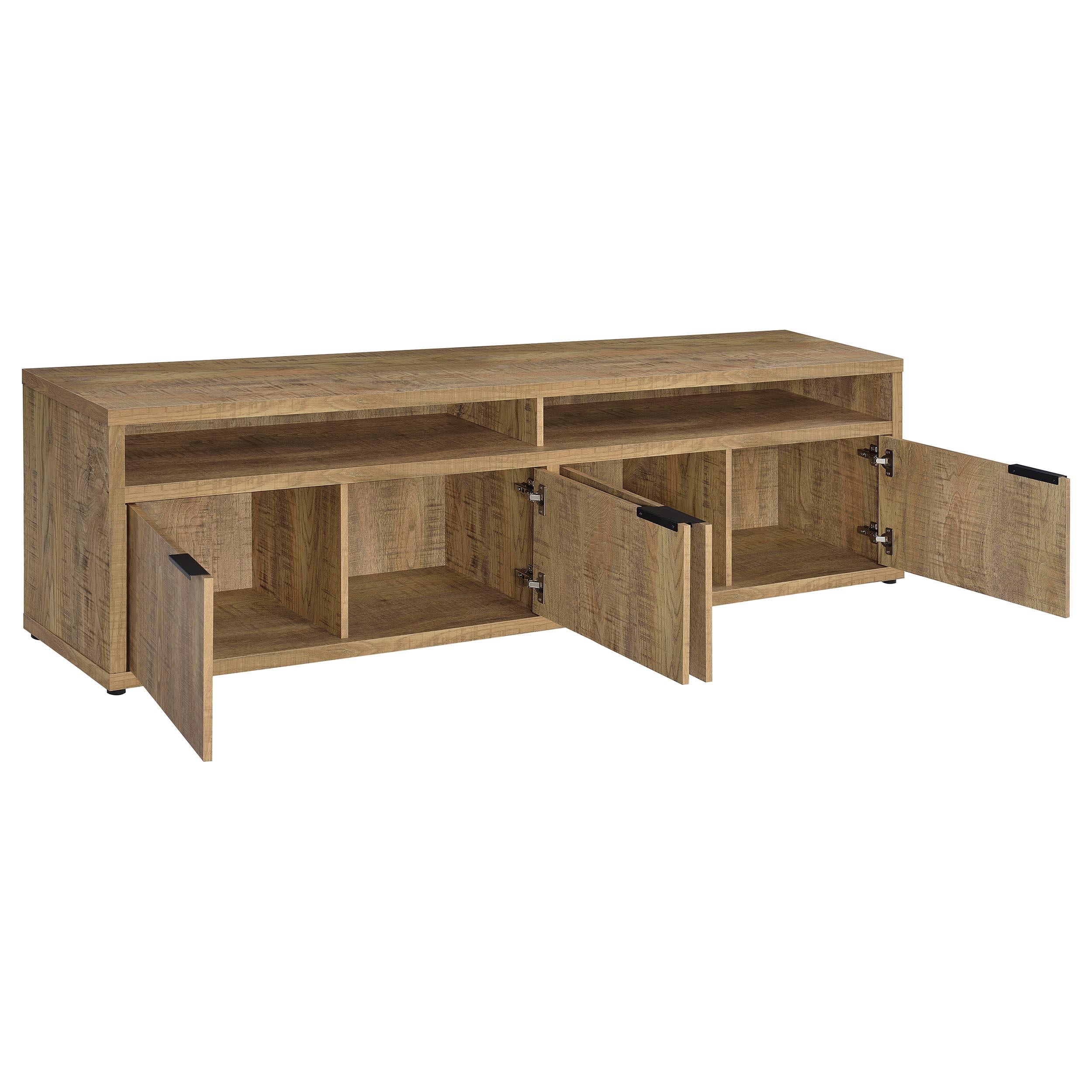  Coaster Furniture Tabby 700933 79-inch 4-door Engineered Wood TV Stand Media Console - Mango IMAGE 6