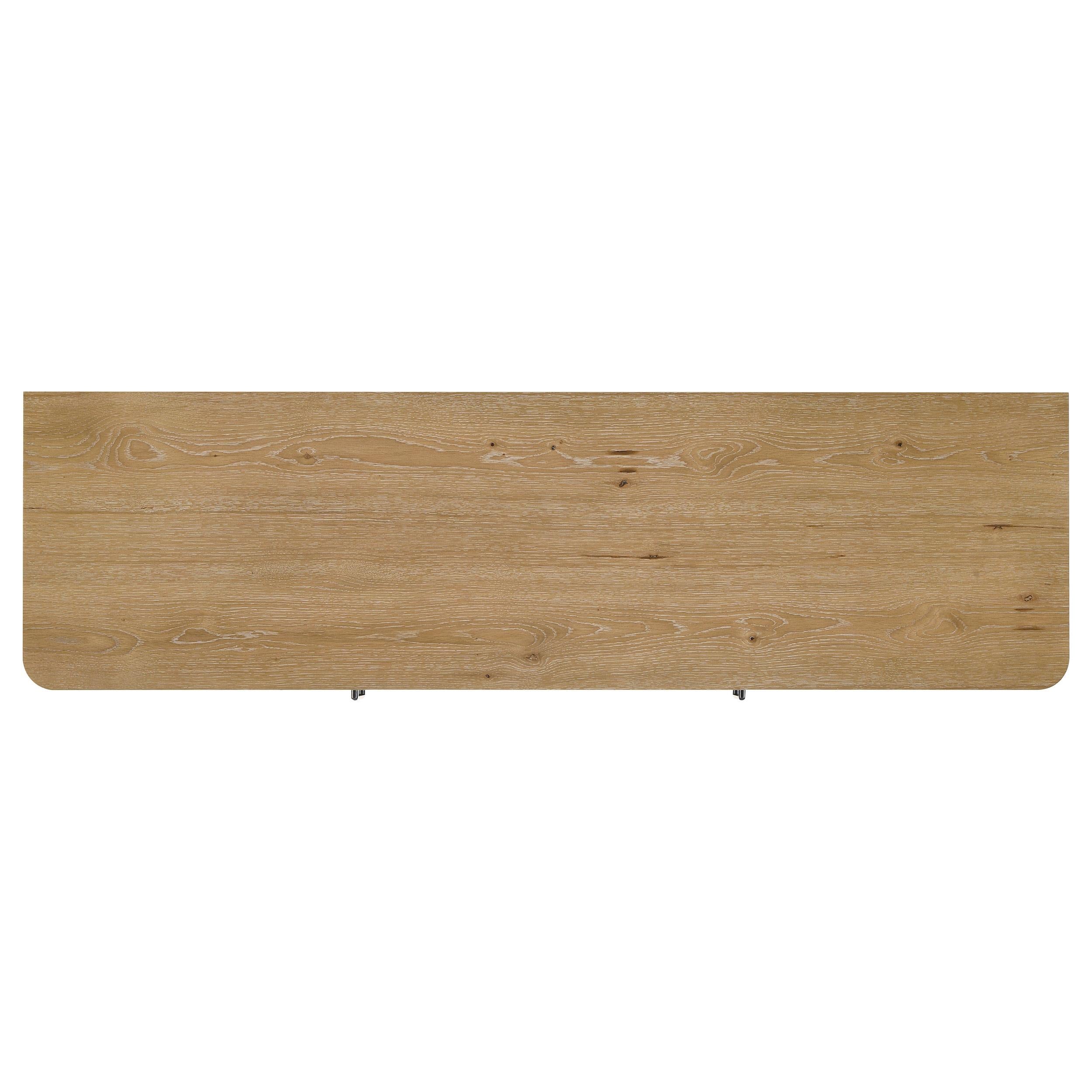  Coaster Furniture Rowe 701652 65-inch 2-door Wood TV Stand Media Console - Light Oak IMAGE 6