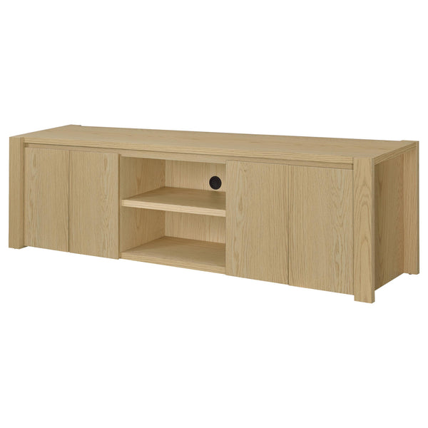 Coaster Furniture Laurelton 701653 78-inch 4-door TV Stand Media Console - Light Oak