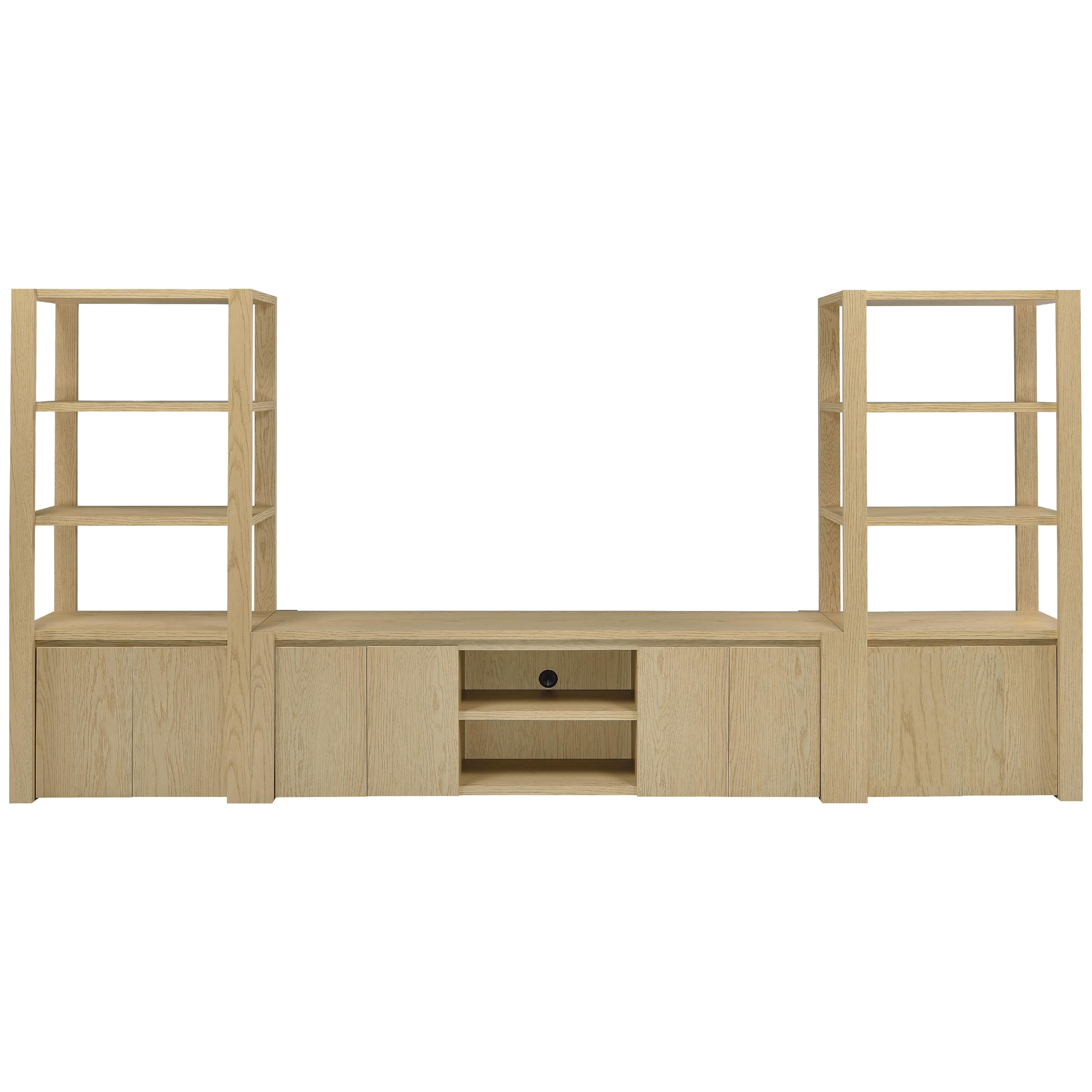  Coaster Furniture Laurelton 701653 78-inch 4-door TV Stand Media Console - Light Oak IMAGE 13