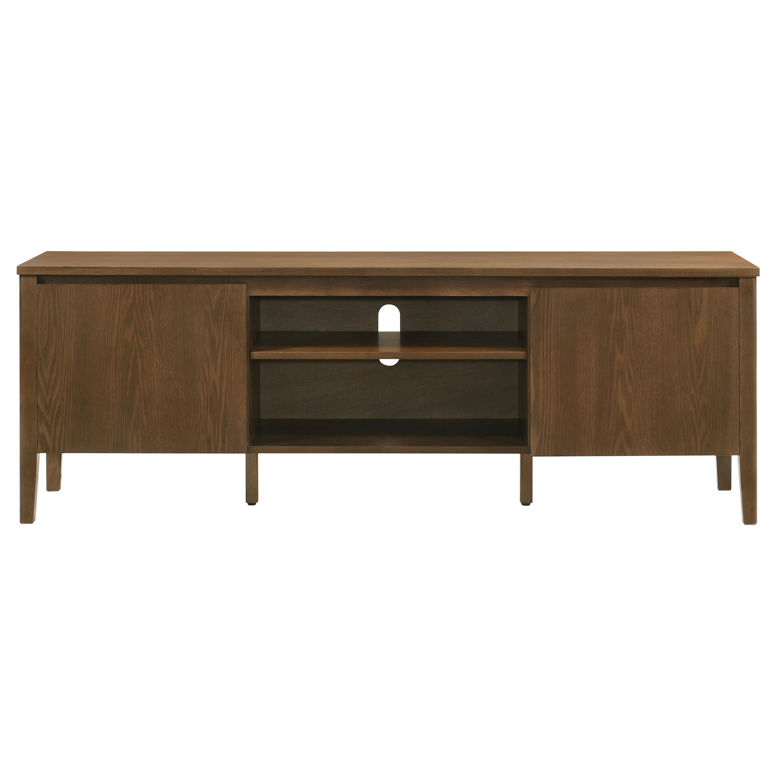  Coaster Furniture Thori 701672 63-inch 2-door TV Stand Media Console - Dark Brown IMAGE 7