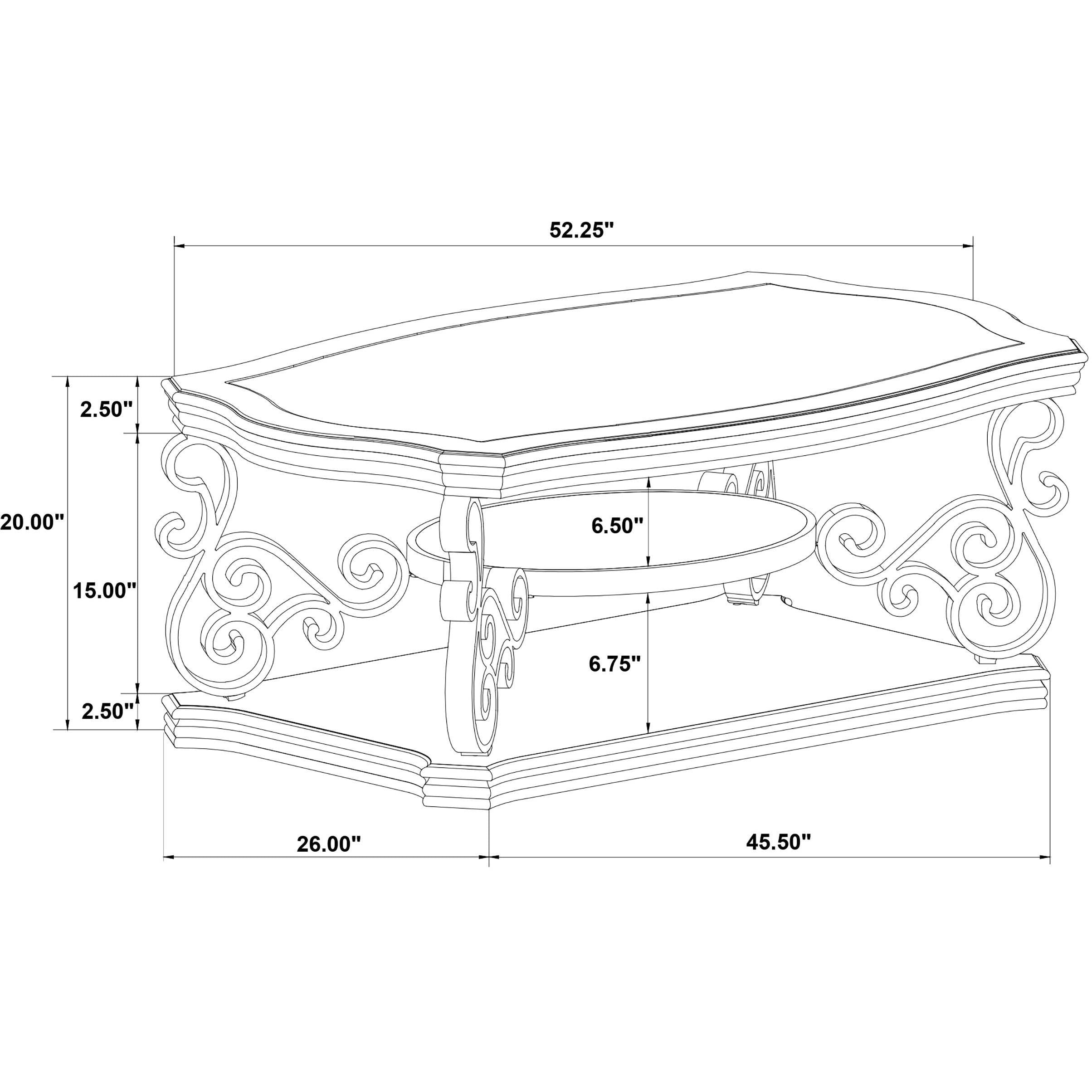  Coaster Furniture Laney 702448-S2 2-piece Glass Top Coffee and End Table Set - Dark Merlot IMAGE 11