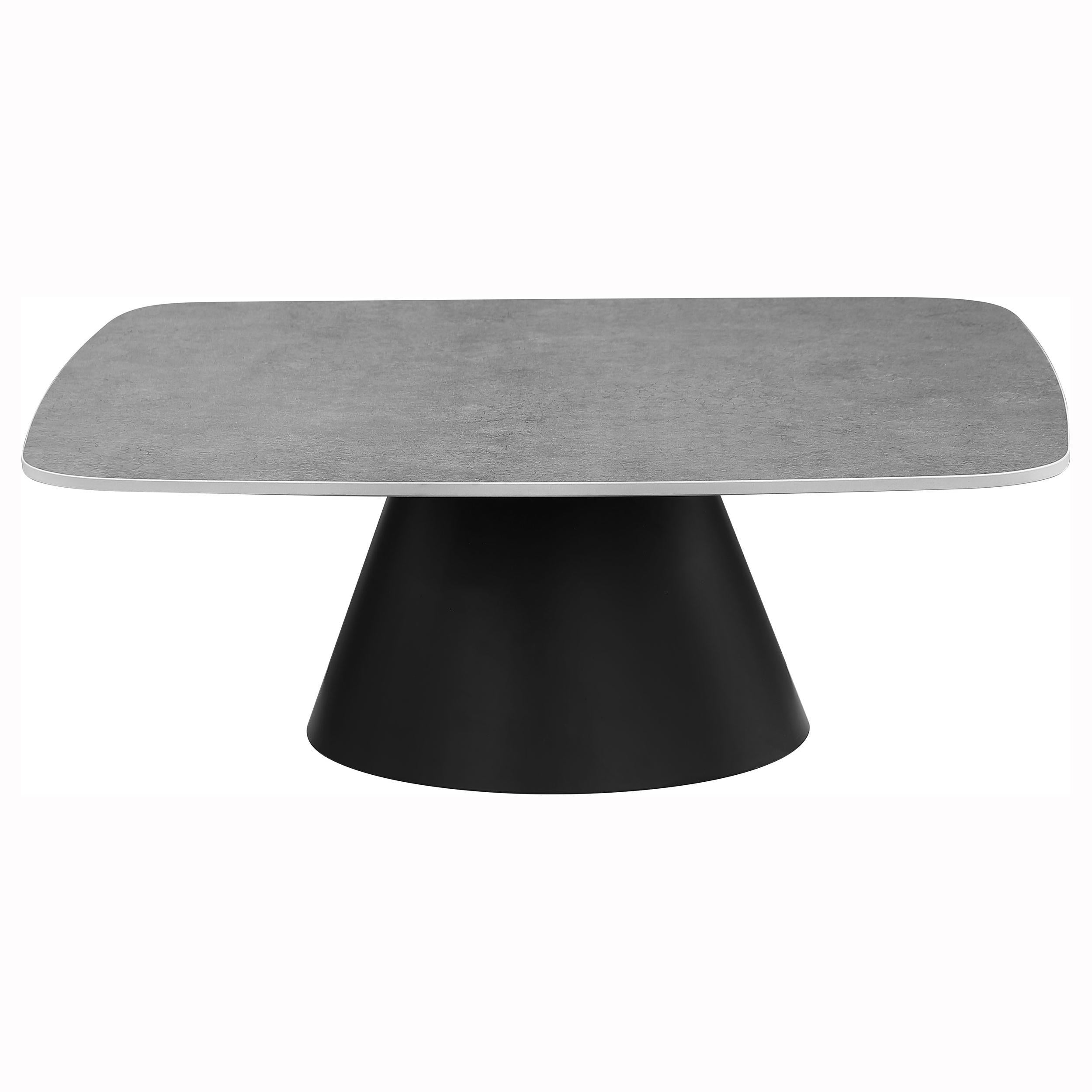  Coaster Furniture Eason 703500 2-piece Cocktail Coffee Table Set - Concrete/Black IMAGE 4