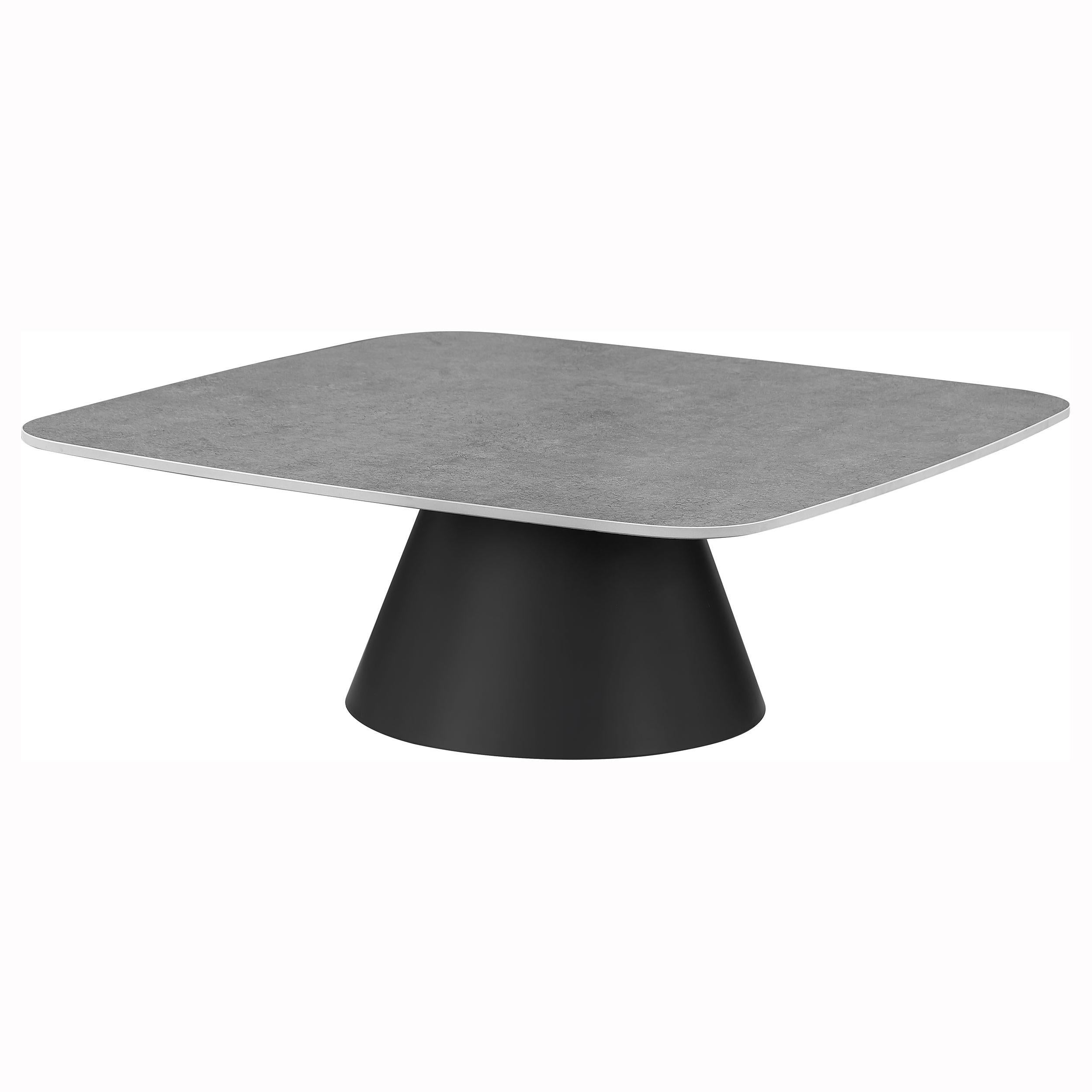  Coaster Furniture Eason 703500 2-piece Cocktail Coffee Table Set - Concrete/Black IMAGE 5