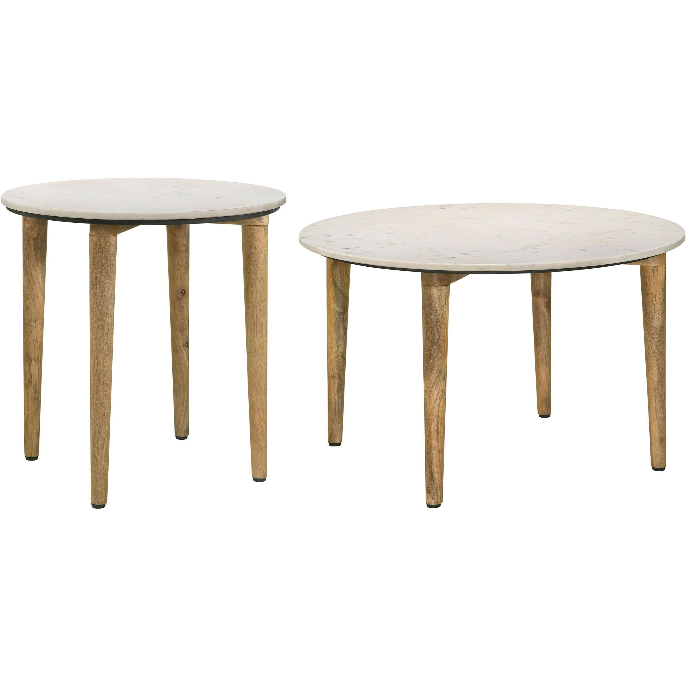  Coaster Furniture Aldis 703718-S2 2-piece Coffee and End Table Set - White IMAGE 1