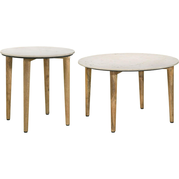 Coaster Furniture Aldis 703718-S2 2-piece Coffee and End Table Set - White