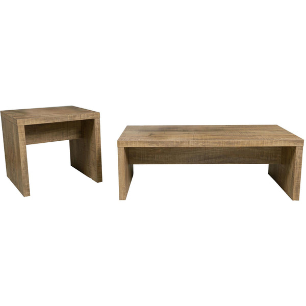 Coaster Furniture Lynette 704128-S2 2-piece Rectangular Coffee and End Table Set - Mango