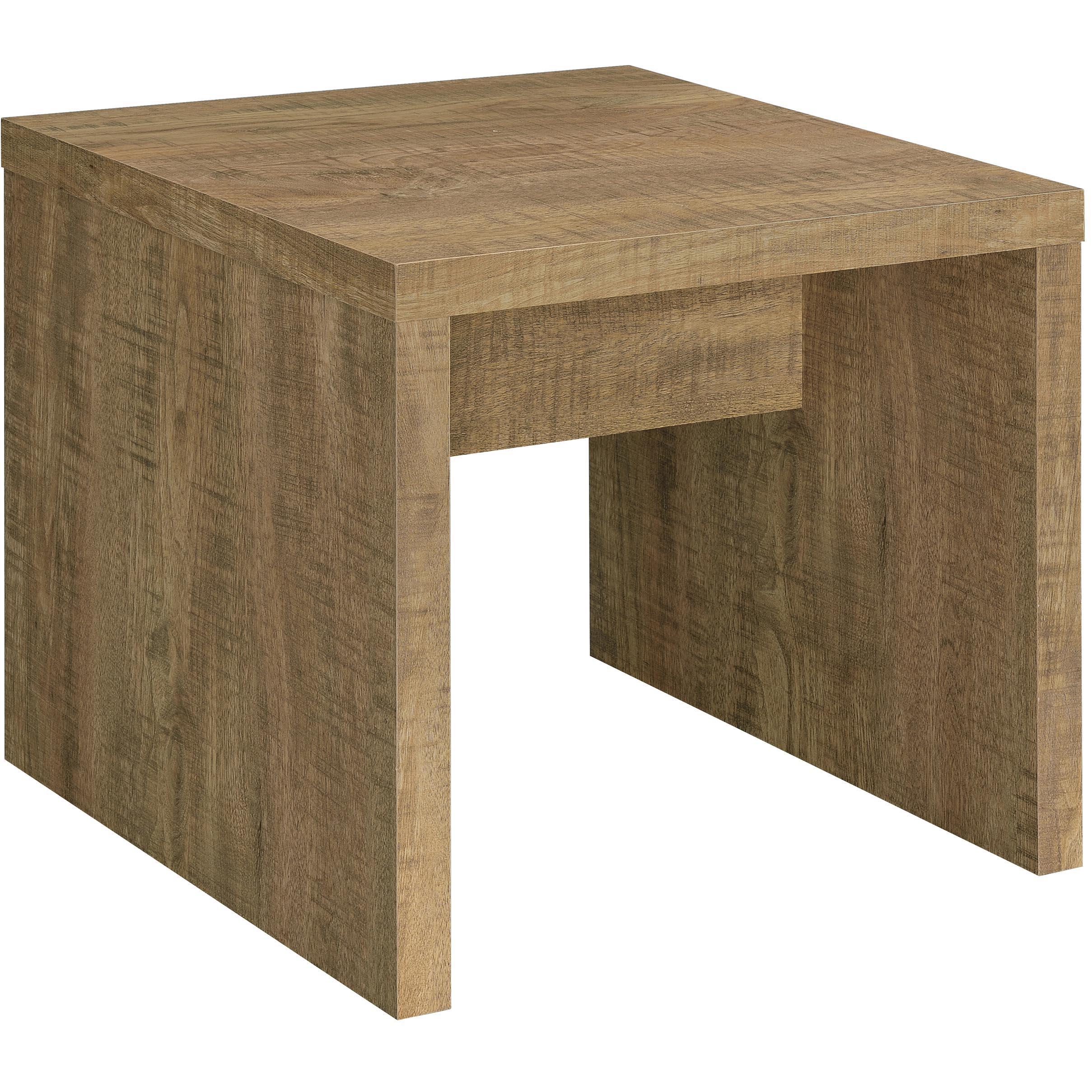  Coaster Furniture Lynette 704128-S2 2-piece Rectangular Coffee and End Table Set - Mango IMAGE 3