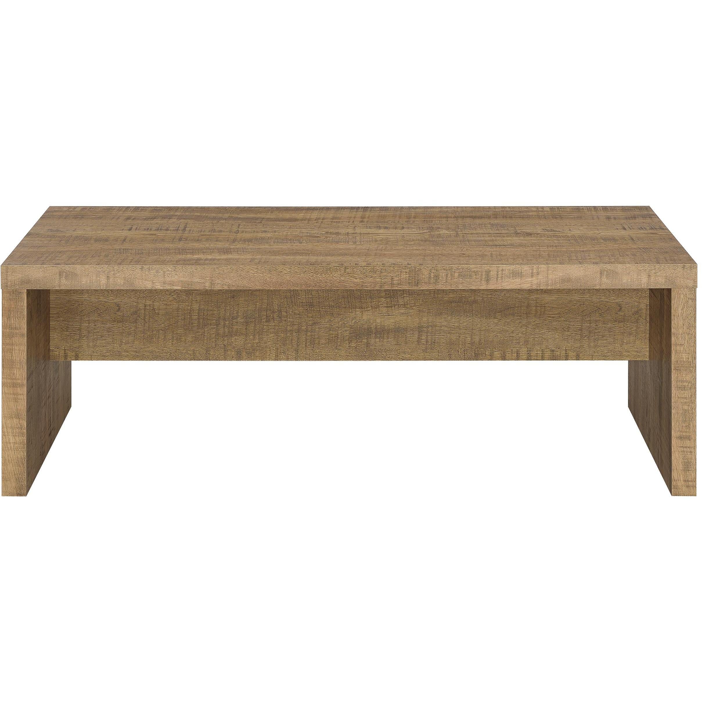  Coaster Furniture Lynette 704128-S2 2-piece Rectangular Coffee and End Table Set - Mango IMAGE 7