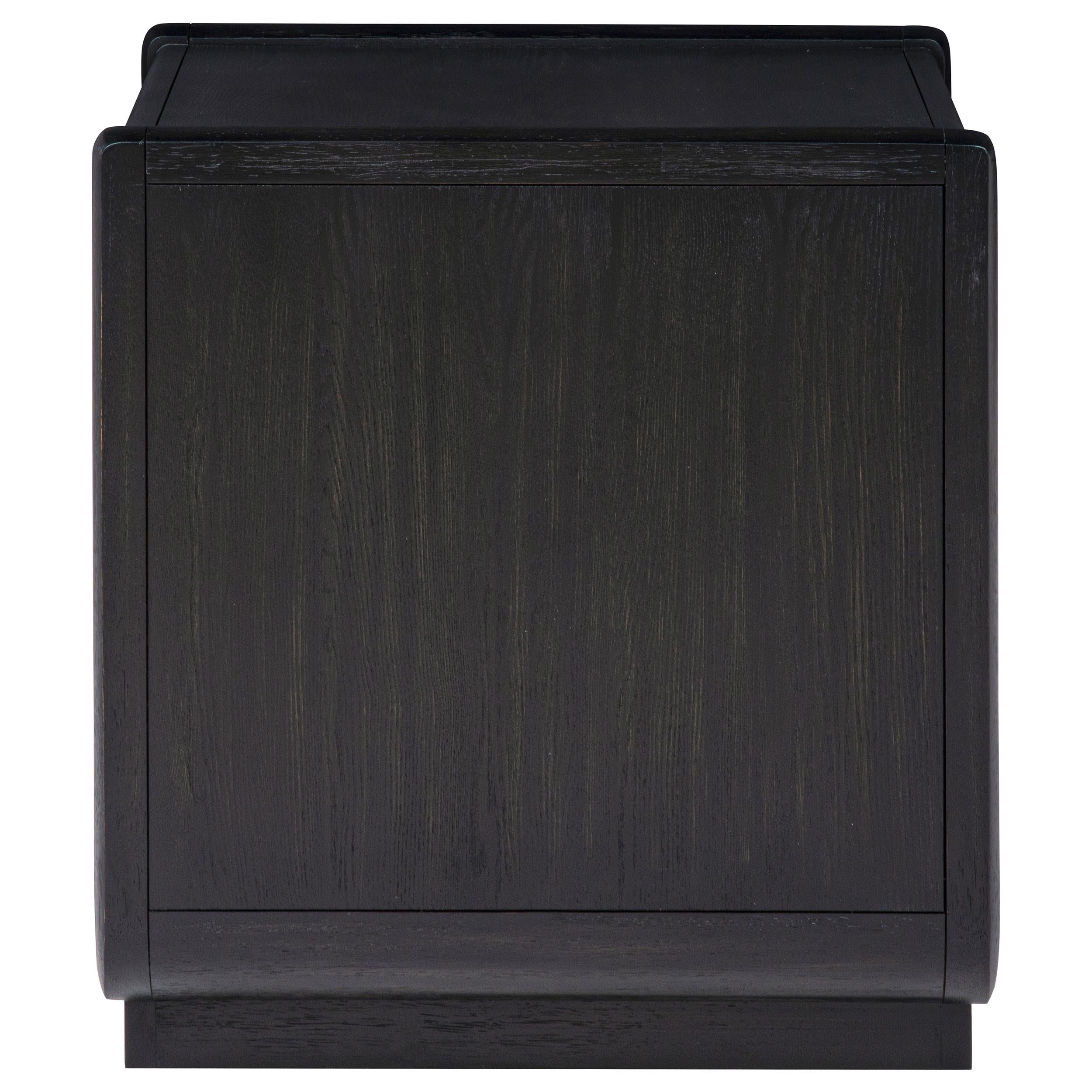  Coaster Furniture Leandro 704637 1-drawer Wood Occasional End Table - Burnished Black IMAGE 6