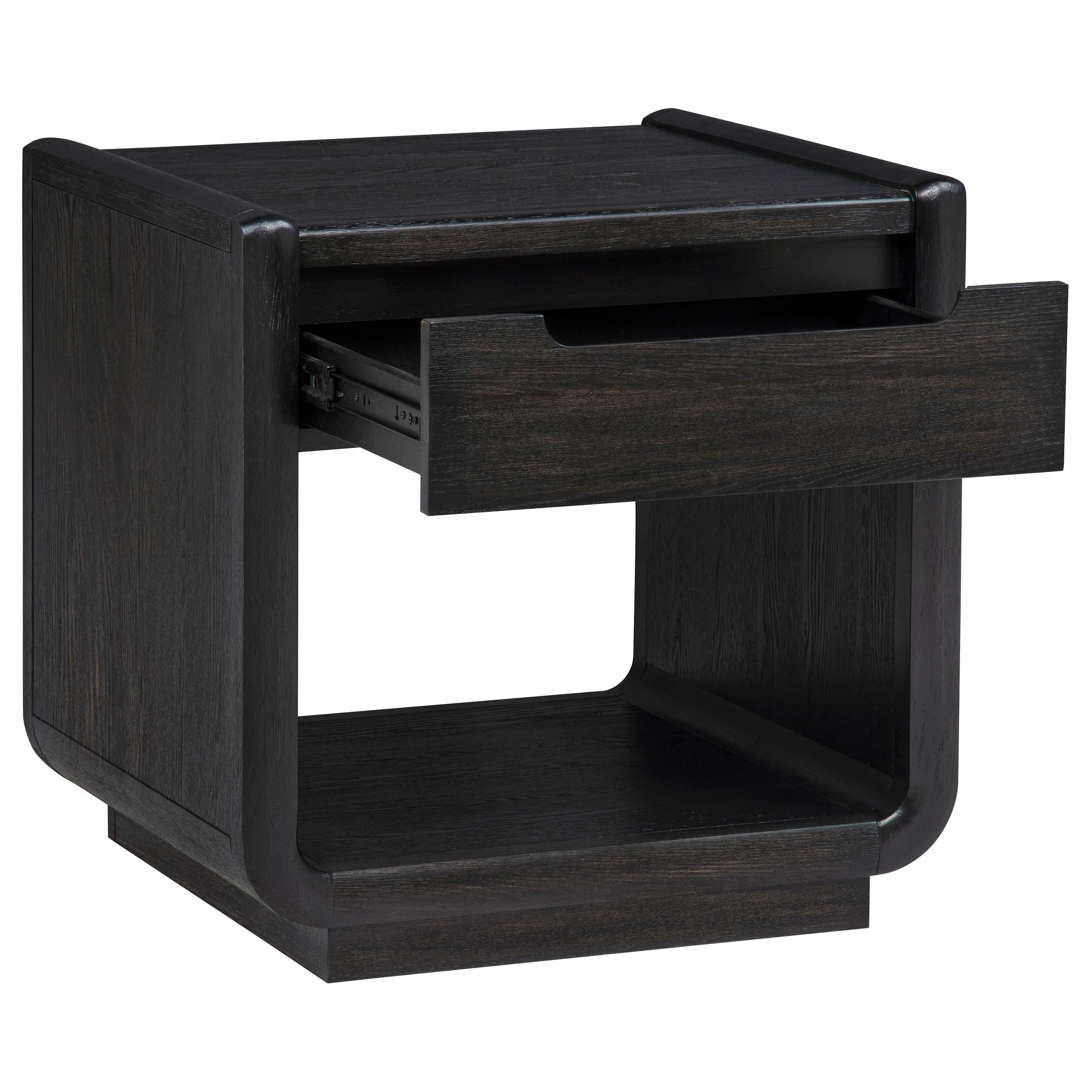  Coaster Furniture Leandro 704638-S3 3-piece Wood Coffee and End Table Set - Burnished Black IMAGE 7