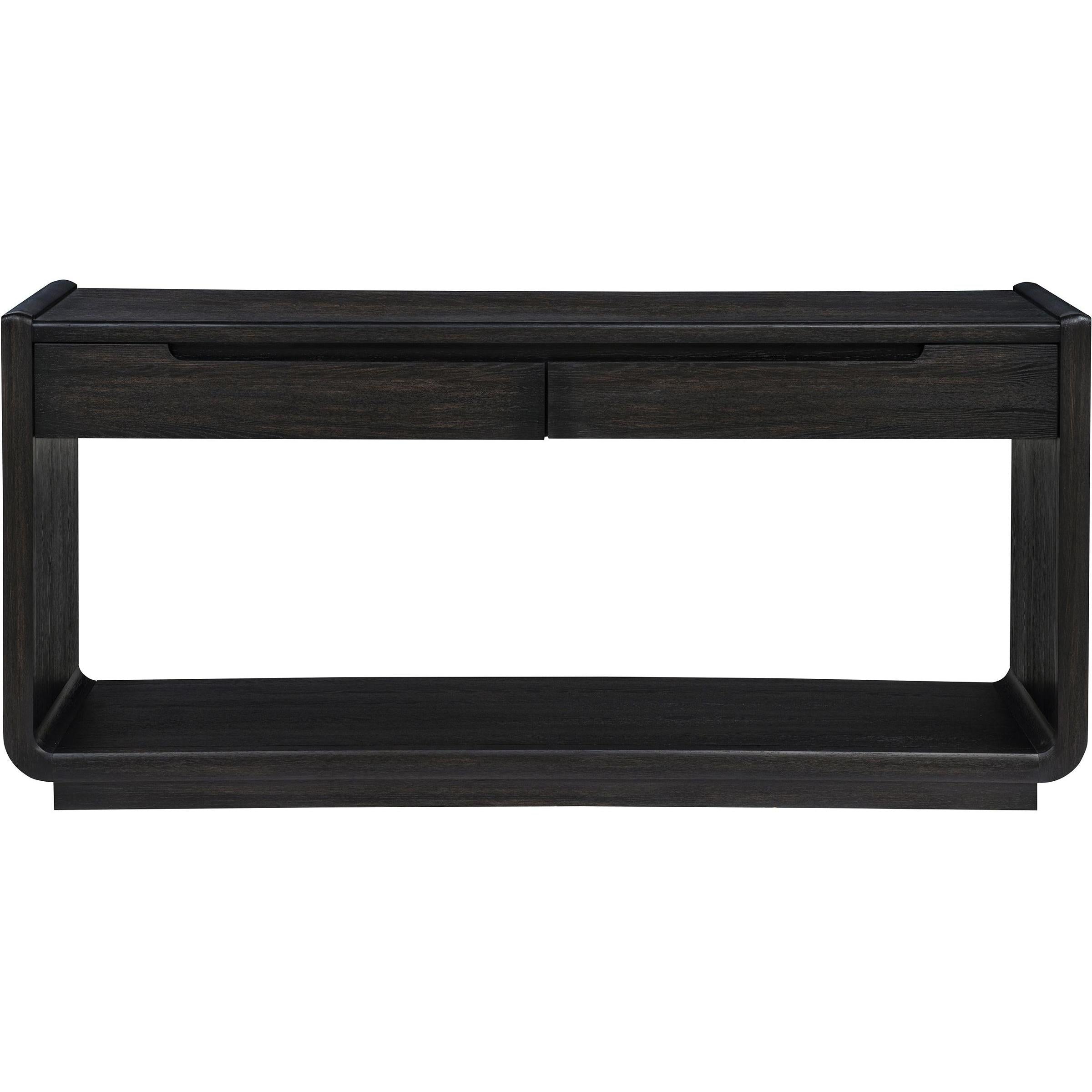  Coaster Furniture Leandro 704639 2-drawer Entryway Sofa Console Table - Burnished Black IMAGE 4