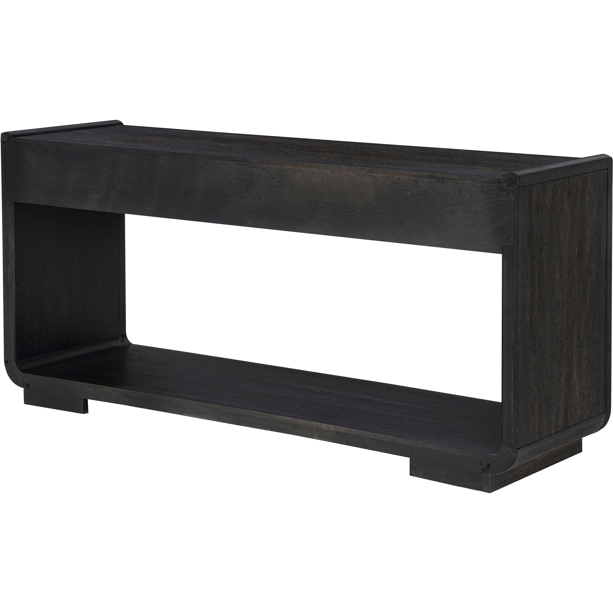  Coaster Furniture Leandro 704639 2-drawer Entryway Sofa Console Table - Burnished Black IMAGE 9